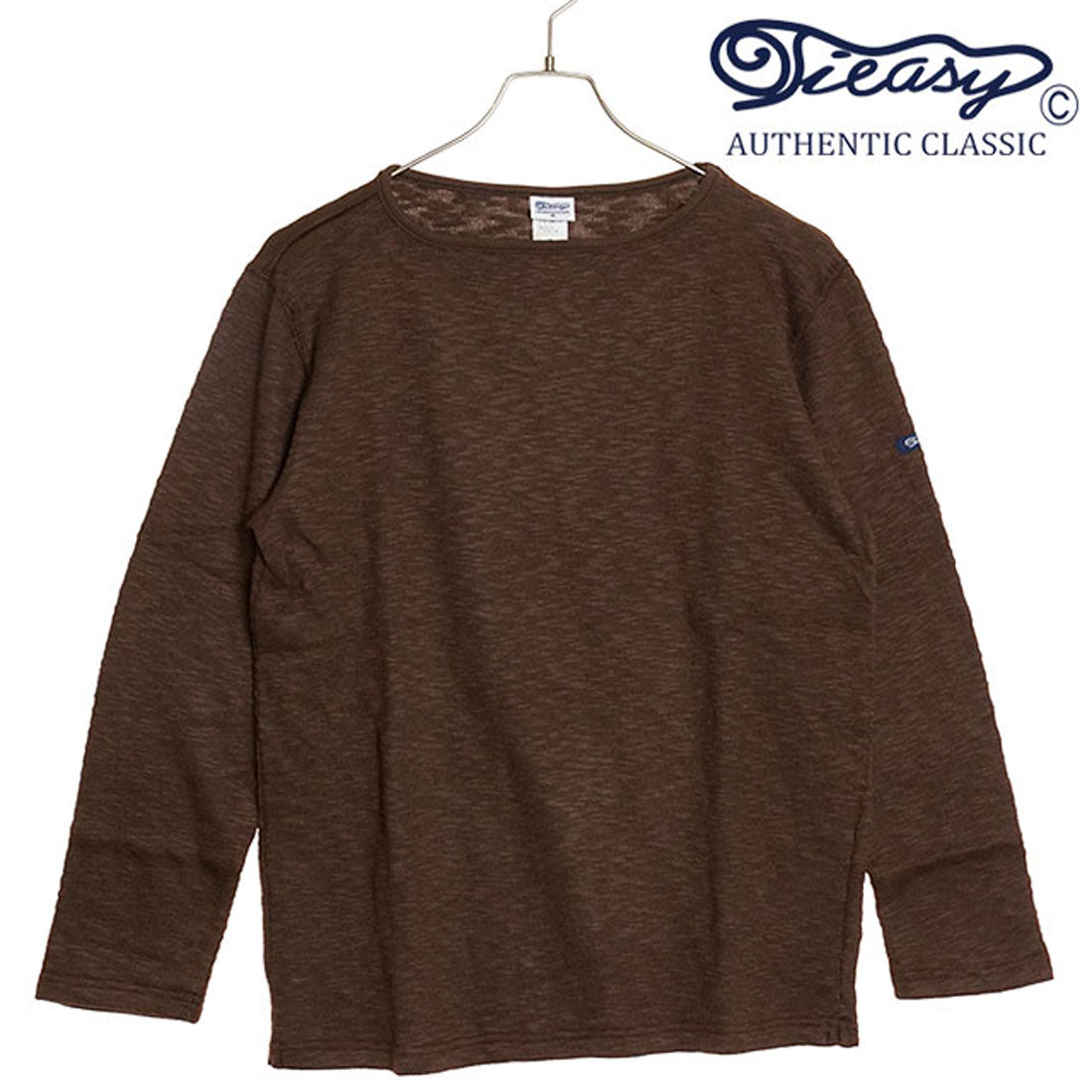 ティージーオーセンティッククラシック Tieasy AUTHENTIC CLASSIC Tieasy Tieasy ORIGINAL BOATNECK SHIRT DK-BROWN [te002 FW24] （DK-BROWN） DK-BROWN