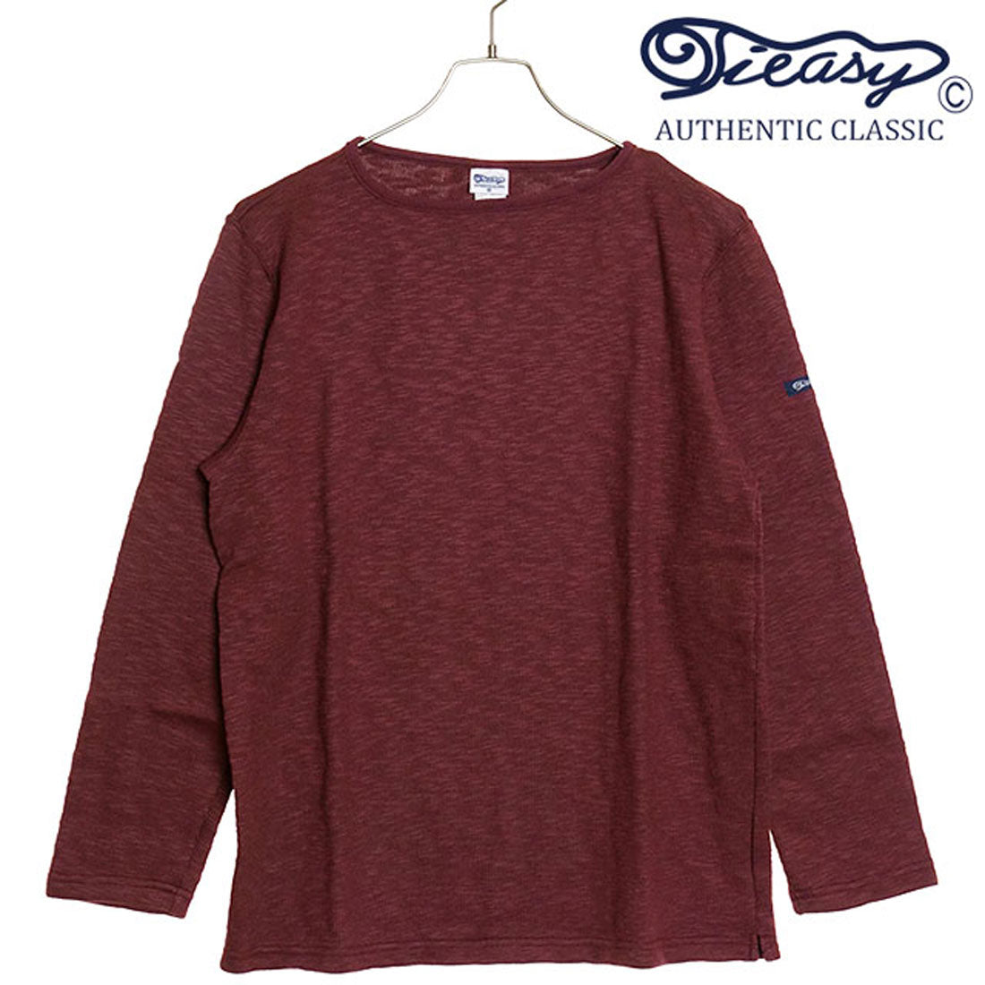ティージーオーセンティッククラシック Tieasy AUTHENTIC CLASSIC Tieasy Tieasy ORIGINAL BOATNECK SHIRT BURGUNDY [te002 FW24] （BURGUNDY） BURGUNDY