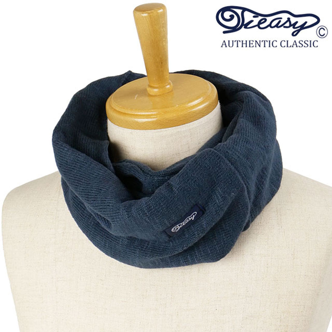 ティージーオーセンティッククラシック Tieasy AUTHENTIC CLASSIC Tieasy DOUBLE FACE SNOOD FADE-NAVY [te0022snd FW24] （FADE-NAVY） FADE-NAVY