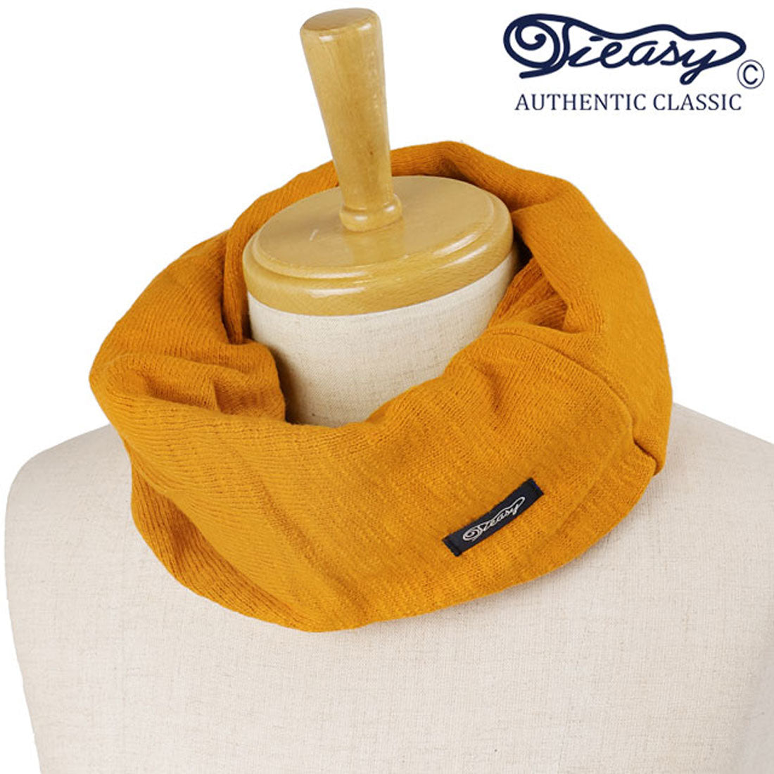 ティージーオーセンティッククラシック Tieasy AUTHENTIC CLASSIC Tieasy DOUBLE FACE SNOOD MUSUTARD [te0022snd FW24] （MUSUTARD） MUSUTARD
