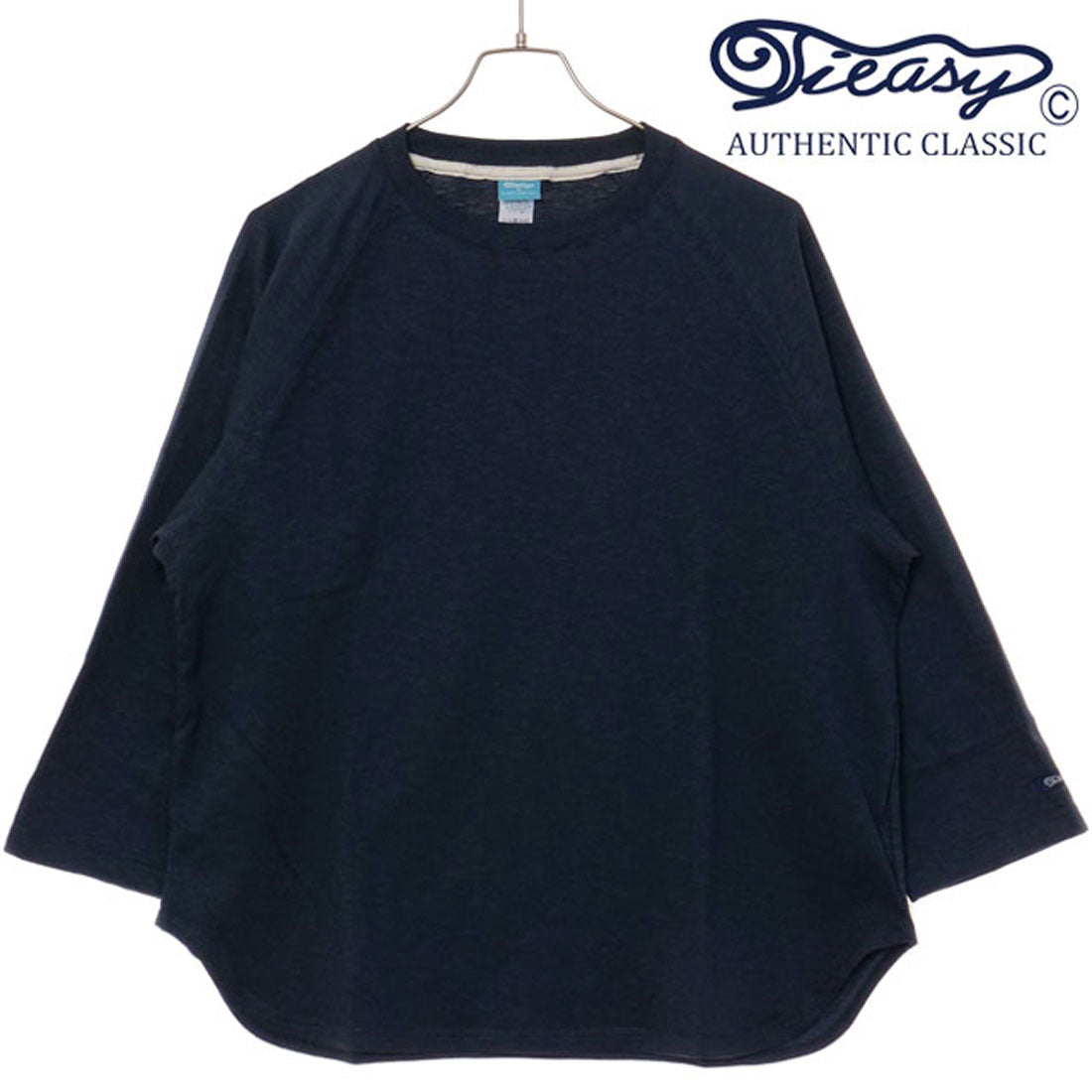 ティージーオーセンティッククラシック Tieasy AUTHENTIC CLASSIC HDCS LIGHT RAGLAN 3/4 CREW-T FADE-NAVY [te001LT-CR34 SS25] （FADE-NAVY） FADE-NAVY
