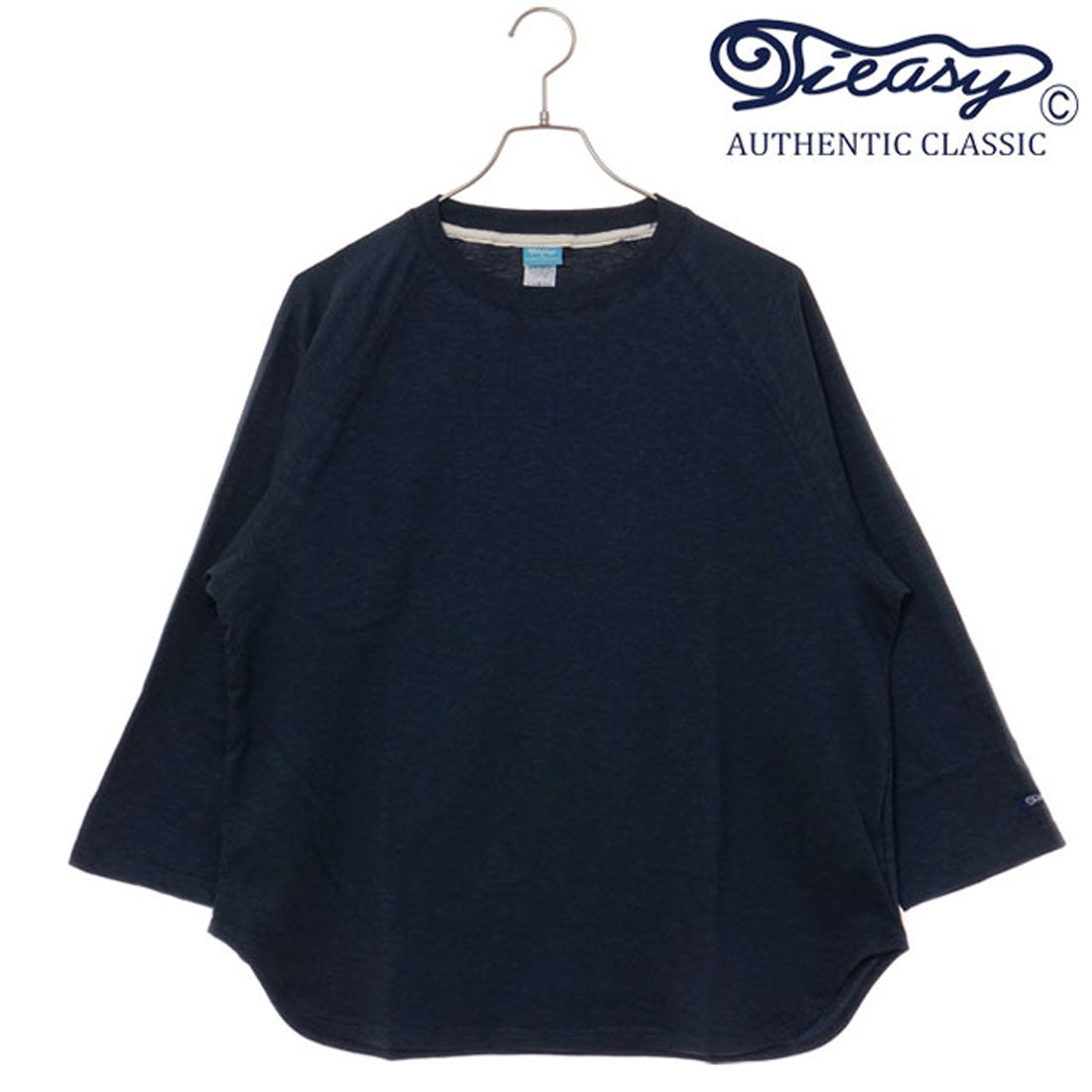 ティージーオーセンティッククラシック Tieasy AUTHENTIC CLASSIC HDCS LIGHT RAGLAN 3/4 CREW-T FADE-NAVY [te001LT-CR34 SS25] （FADE-NAVY） FADE-NAVY