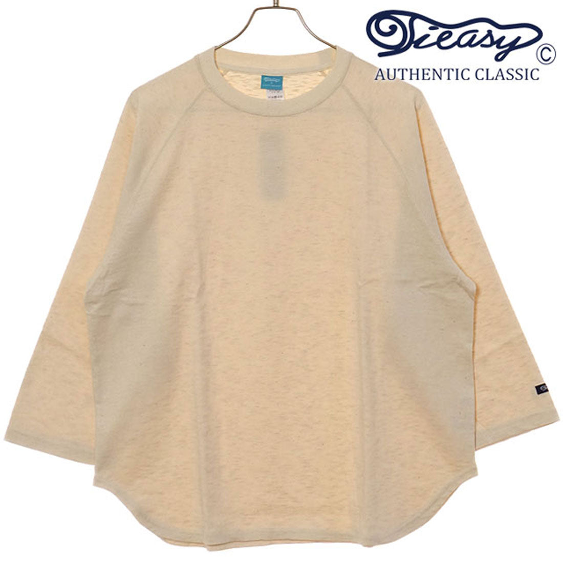 ティージーオーセンティッククラシック Tieasy AUTHENTIC CLASSIC HDCS LIGHT RAGLAN 3/4 CREW-T NATURAL [te001LT-CR34 SS25] （NATURAL） NATURAL