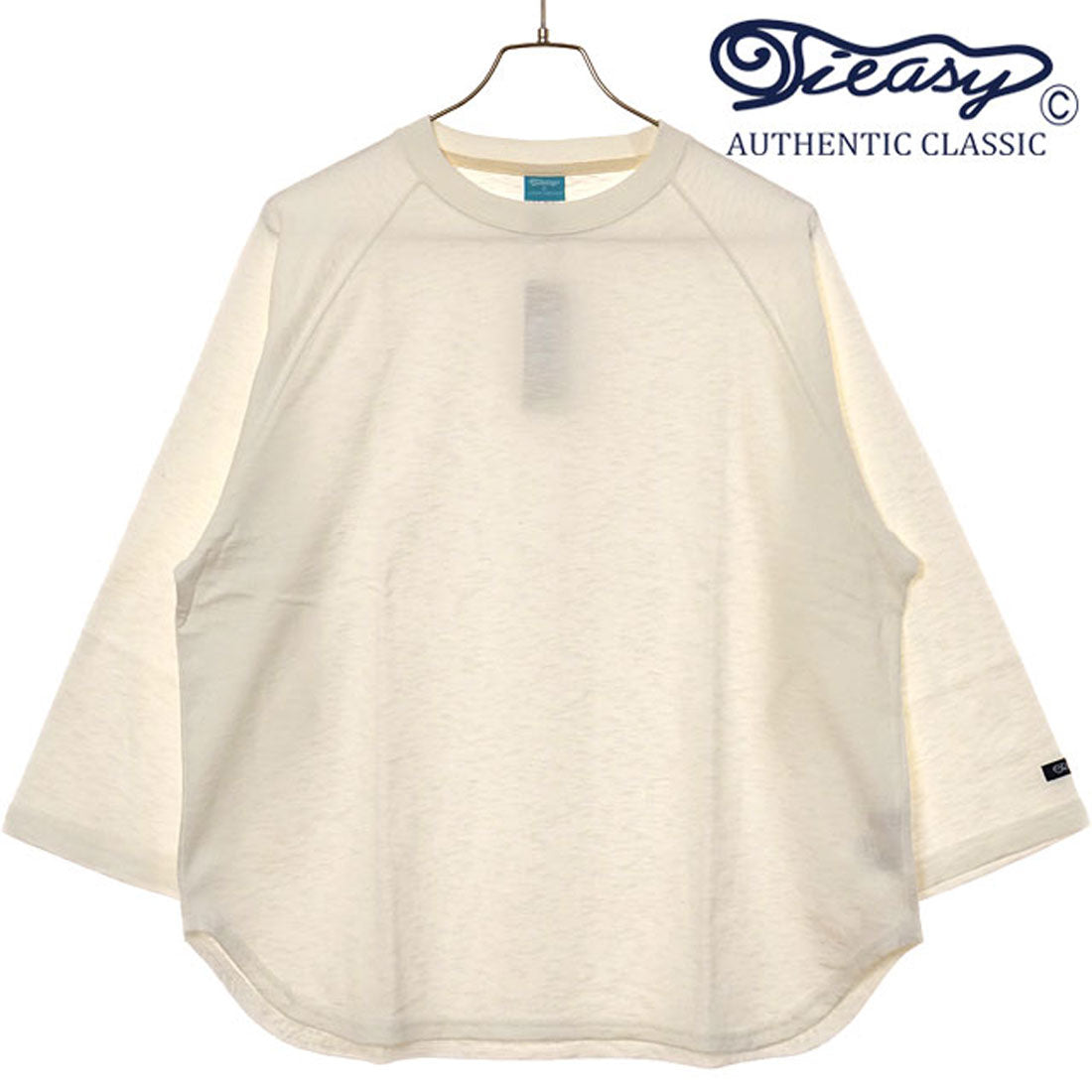ティージーオーセンティッククラシック Tieasy AUTHENTIC CLASSIC HDCS LIGHT RAGLAN 3/4 CREW-T WHITE [te001LT-CR34 SS25] （WHITE） WHITE