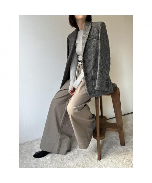 ザ ガーメント The Garment The Garment チノパンツ cassano wide pants 20633 ワイド （058/カーキ） 058/カーキ