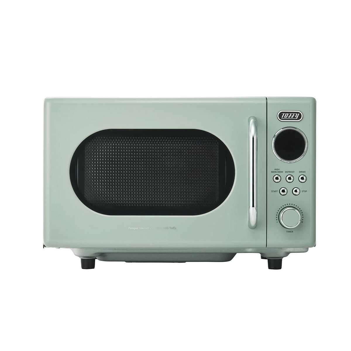 トフィー Toffy 【日本正規品】電子レンジ あたため 加熱 解凍 キッチン 家電 デザイン家電 調理器具 レンジ 消音 コンパクト レトロ おしゃれ シンプル 500W～650W ラドンナ LADONNA K-DR3 【返品不可商品】 （ASHWHITE） ASHWHITE