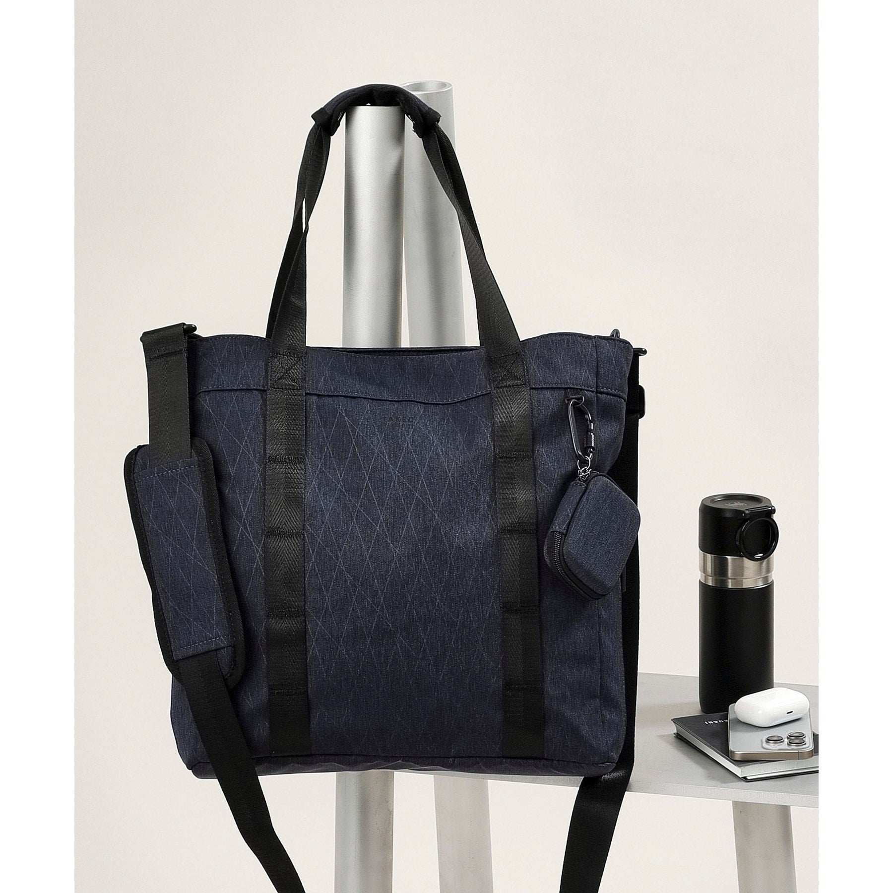 タケオキクチ TAKEO KIKUCHI 【多機能・軽量】2WAY シャドーライン トートバッグ （ネイビー(094)） ネイビー(094)