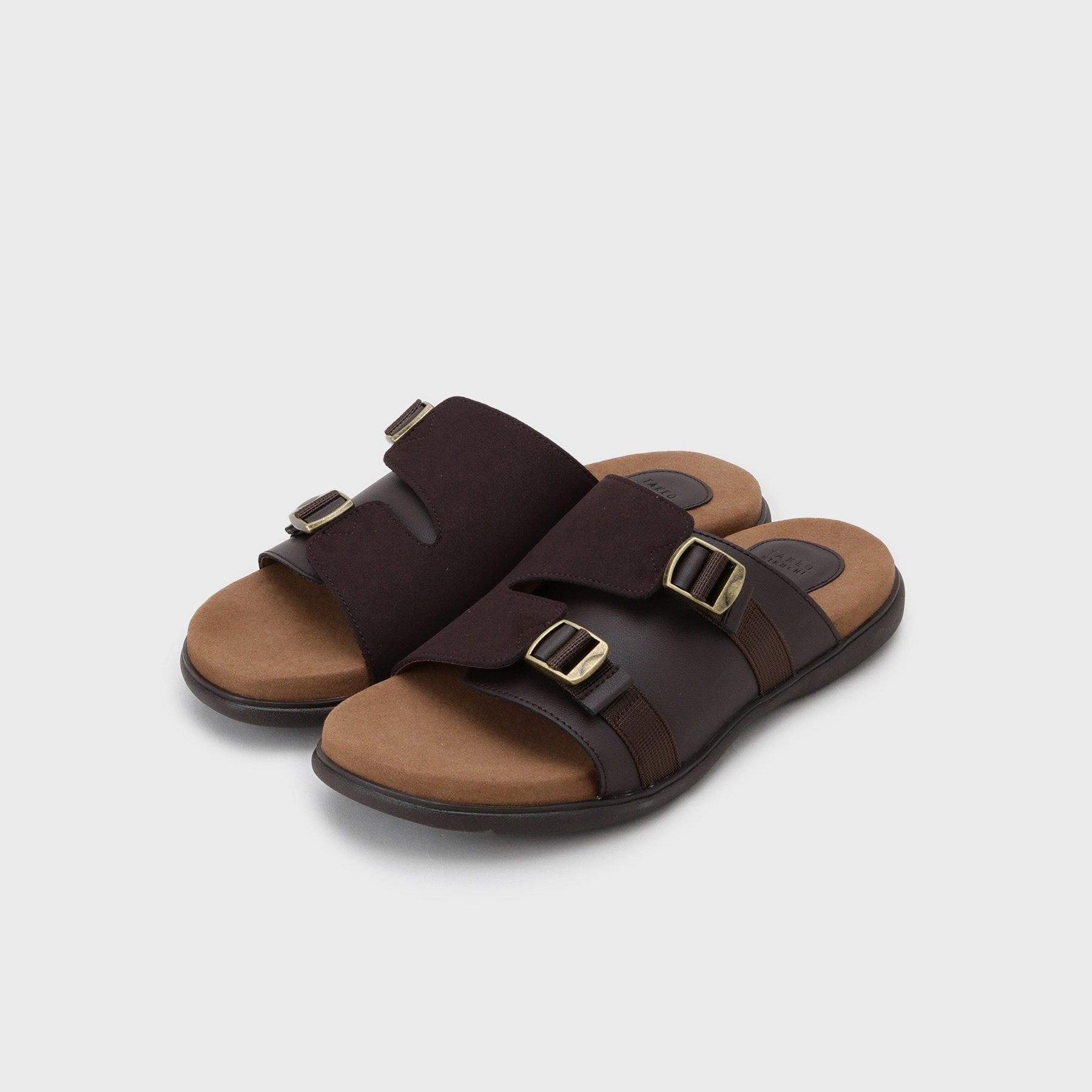 タケオキクチ TAKEO KIKUCHI コンビスライドサンダル （ブラウン(043)） ブラウン(043)