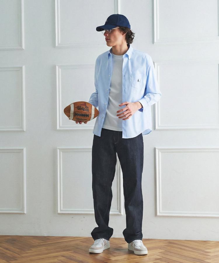 タケオキクチ TAKEO KIKUCHI ◆【BOWLER HAT LABEL】レザースニーカー （ホワイト(001)） ホワイト(001)