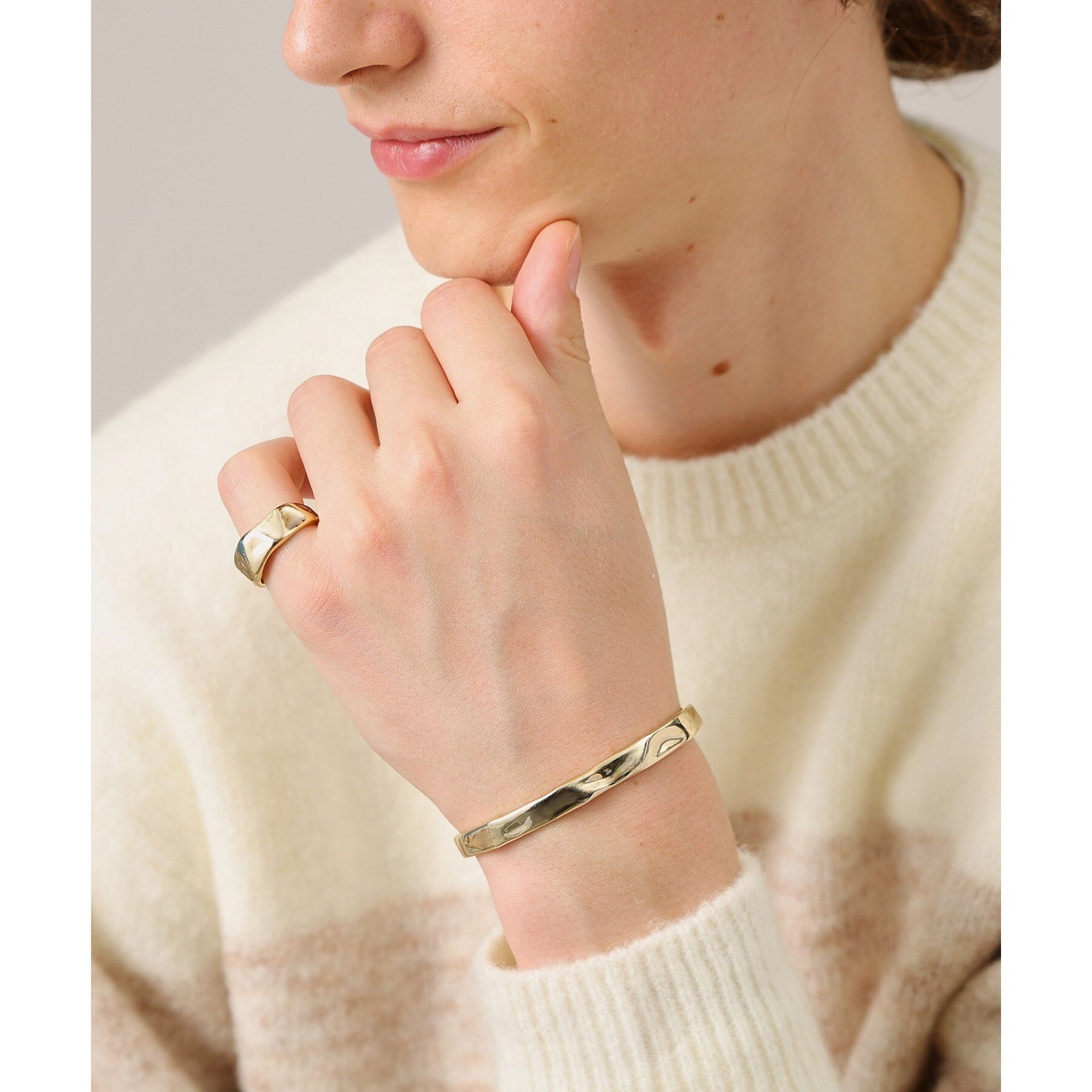 タケオキクチ TAKEO KIKUCHI アンビエント ウエーブ リング （ゴールド(007)） ゴールド(007)