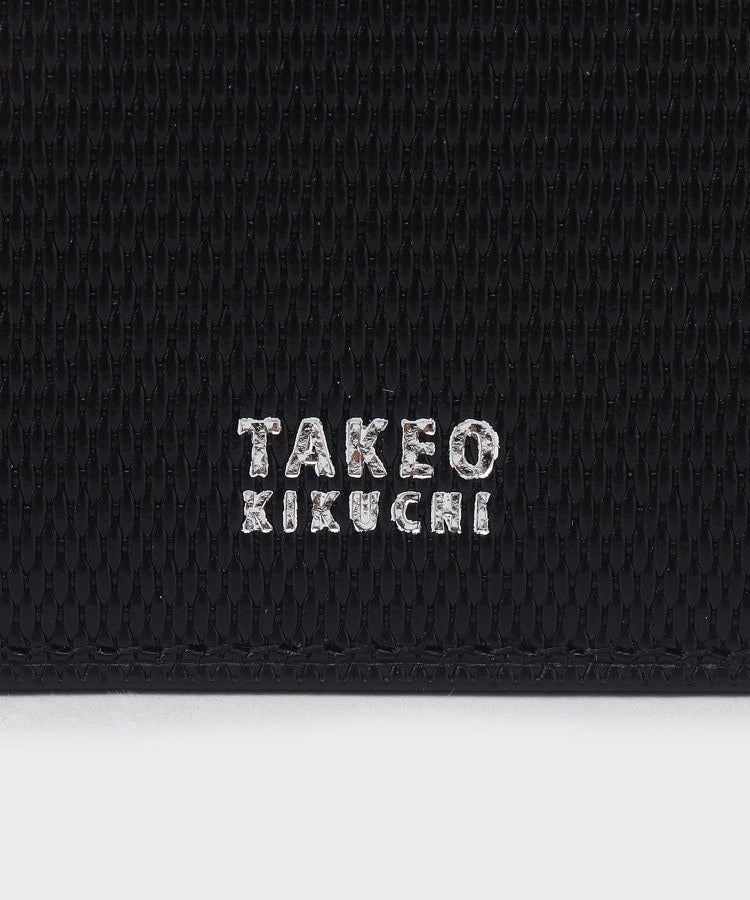 タケオキクチ TAKEO KIKUCHI ◆【ソフト＆ナチュラル】ミニメッシュ レザー 名刺入れ （ブラック(519)） ブラック(519)