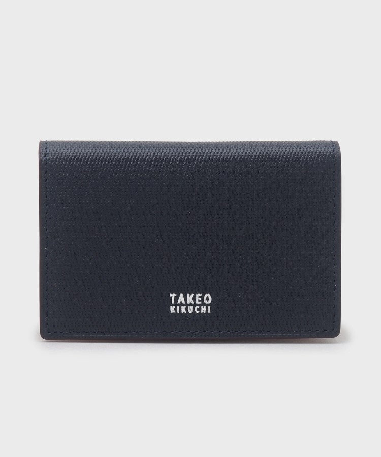 タケオキクチ TAKEO KIKUCHI ◆【ソフト＆ナチュラル】ミニメッシュ レザー 名刺入れ （ブラック(519)） ブラック(519)