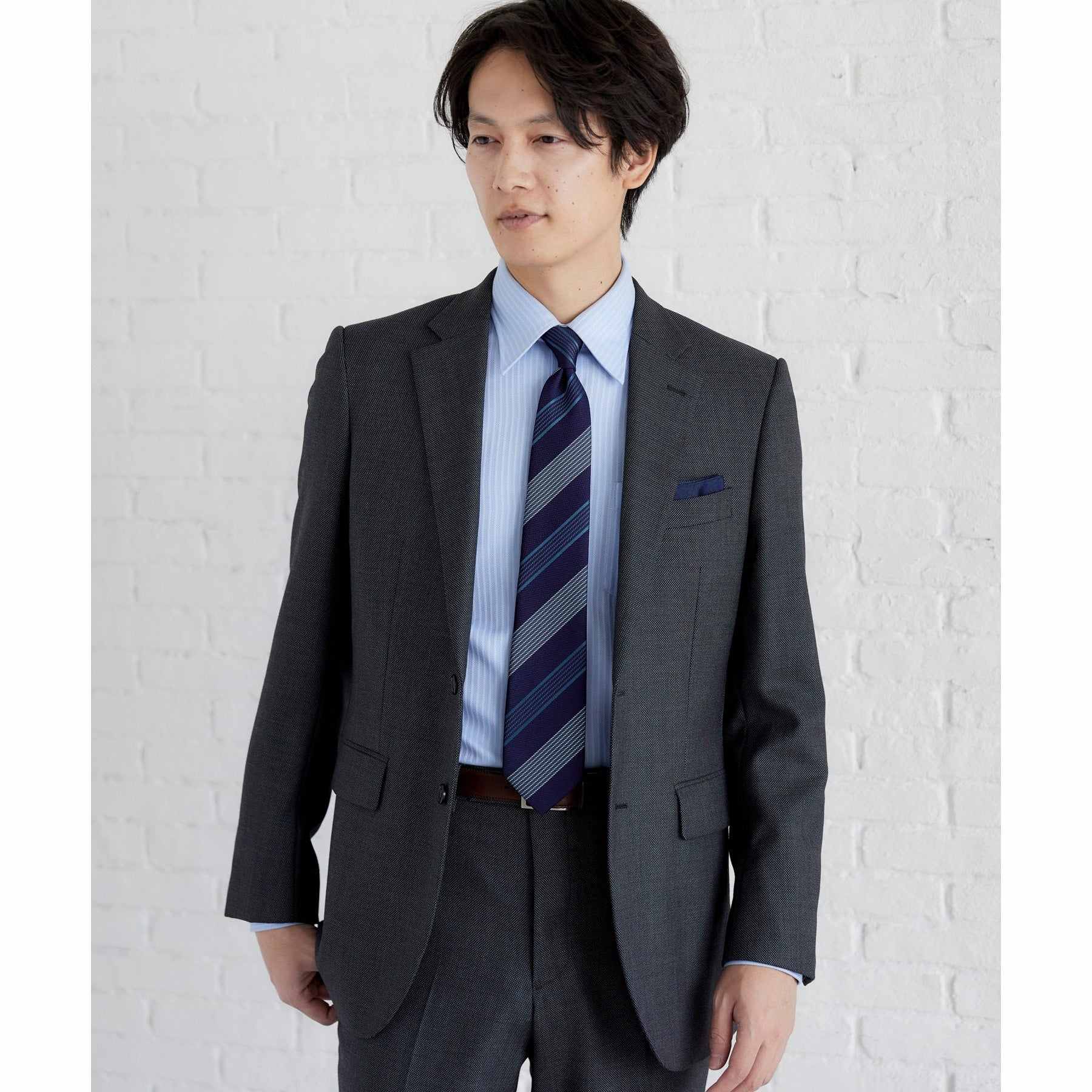 タケオキクチ TAKEO KIKUCHI 【THE FLAGSHIP】桧垣紋ストライプ ネクタイ