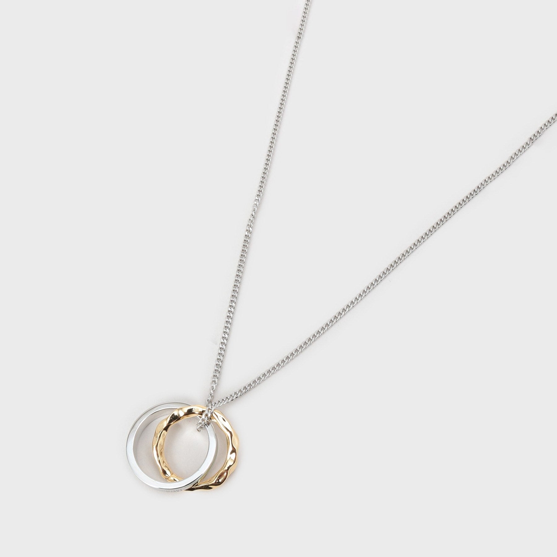 タケオキクチ TAKEO KIKUCHI カラードトップ Wリングネックレス （シルバー(006)） シルバー(006)