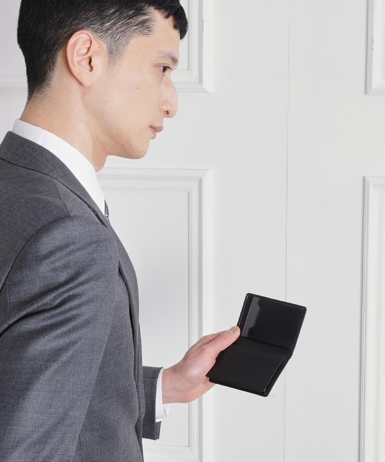 タケオキクチ TAKEO KIKUCHI ソフトシュリンクレザー名刺入れ （オレンジ(068)） オレンジ(068)