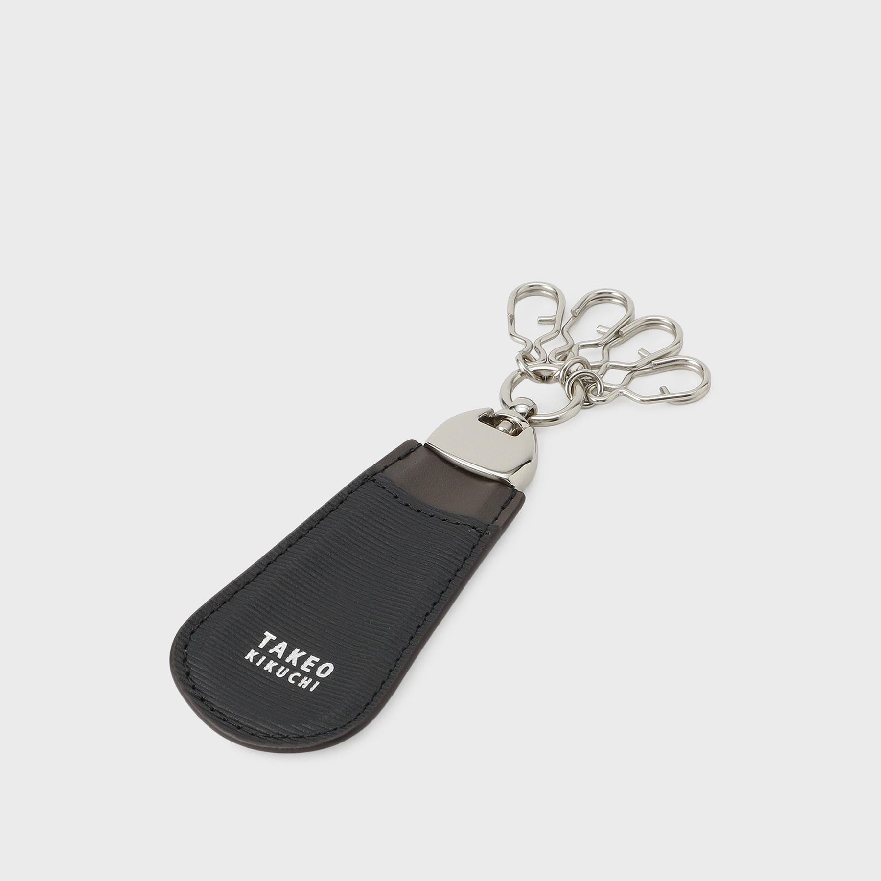 タケオキクチ TAKEO KIKUCHI 【リップル】レザー巻きシューホーン＆4連キーホルダー【返品不可商品】 （ブラック(019)） ブラック(019)