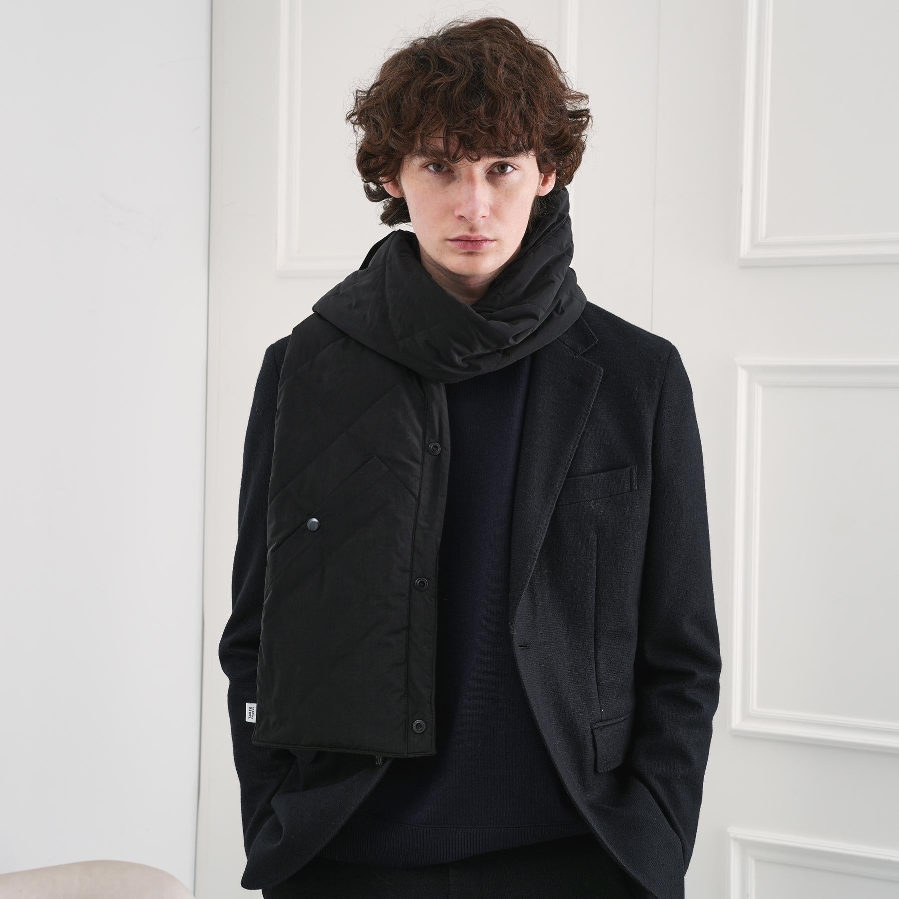 タケオキクチ TAKEO KIKUCHI 中綿マフラーベスト （キャメルブラウン(041)） キャメルブラウン(041)