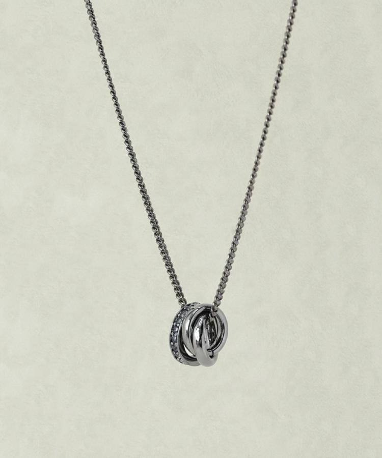 タケオキクチ TAKEO KIKUCHI トリプルチェーンネックレス （ブラックシルバー(009)） ブラックシルバー(009)