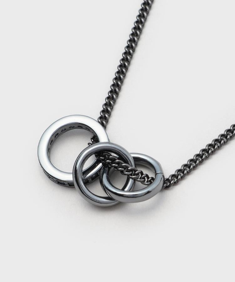 タケオキクチ TAKEO KIKUCHI トリプルチェーンネックレス （ブラックシルバー(009)） ブラックシルバー(009)