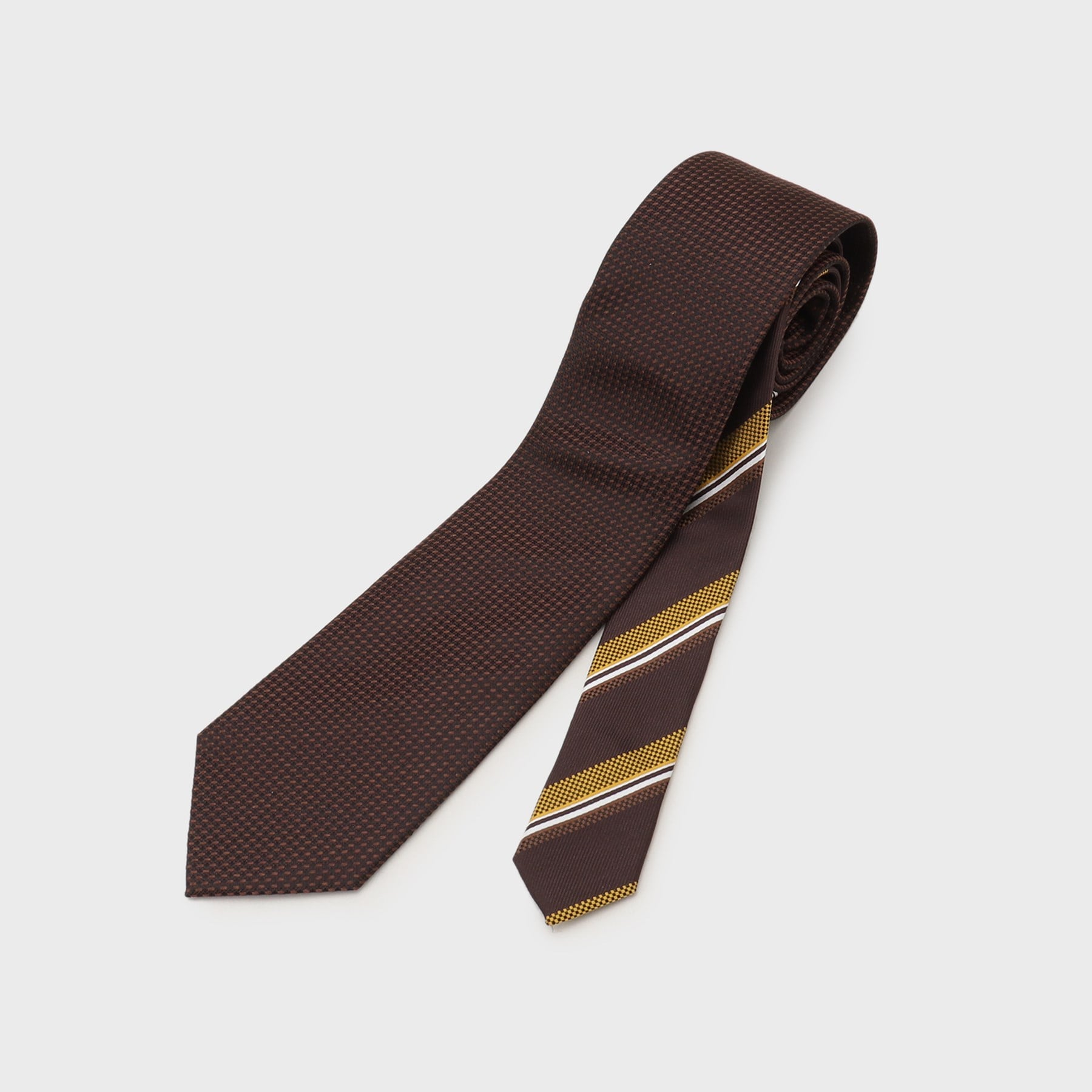 TAKEO KIKUCHI Plain Tie &amp; Tie Bar Color Box Set