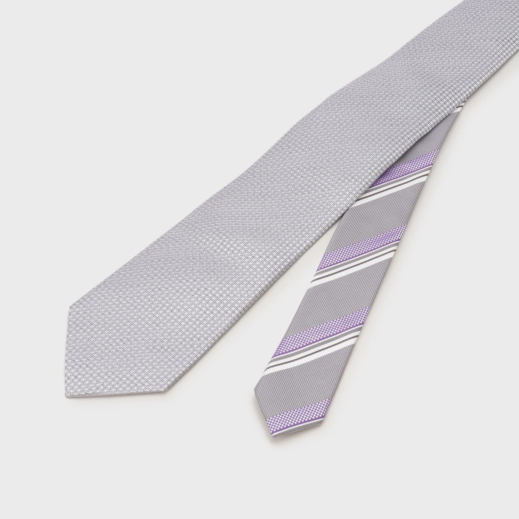 TAKEO KIKUCHI Plain Tie &amp; Tie Bar Color Box Set