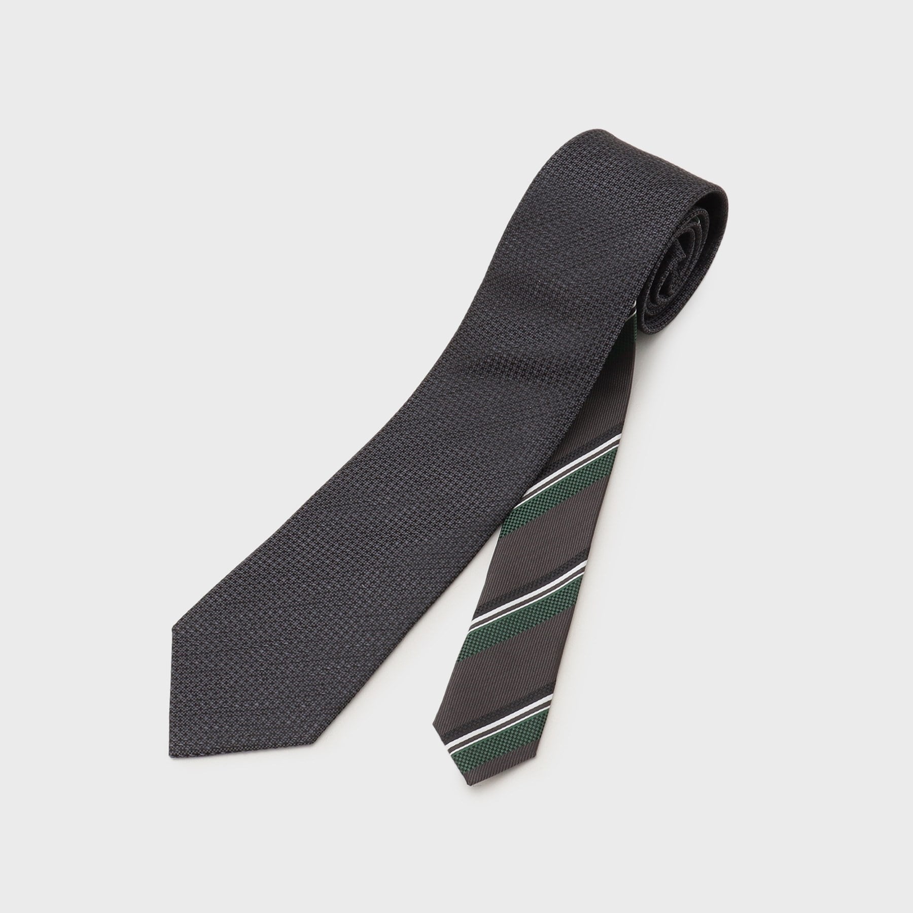 TAKEO KIKUCHI Plain Tie &amp; Tie Bar Color Box Set