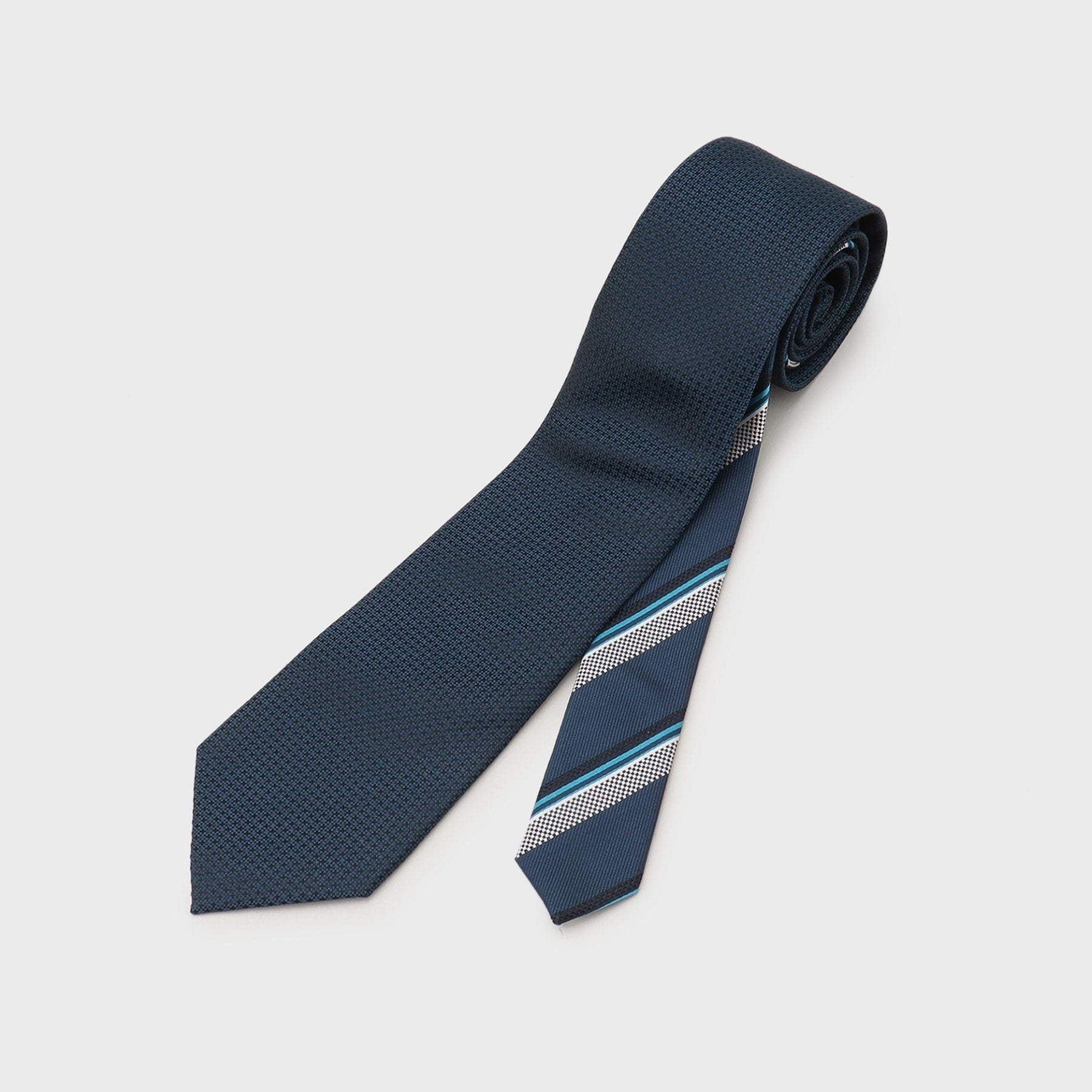 TAKEO KIKUCHI Plain Tie &amp; Tie Bar Color Box Set