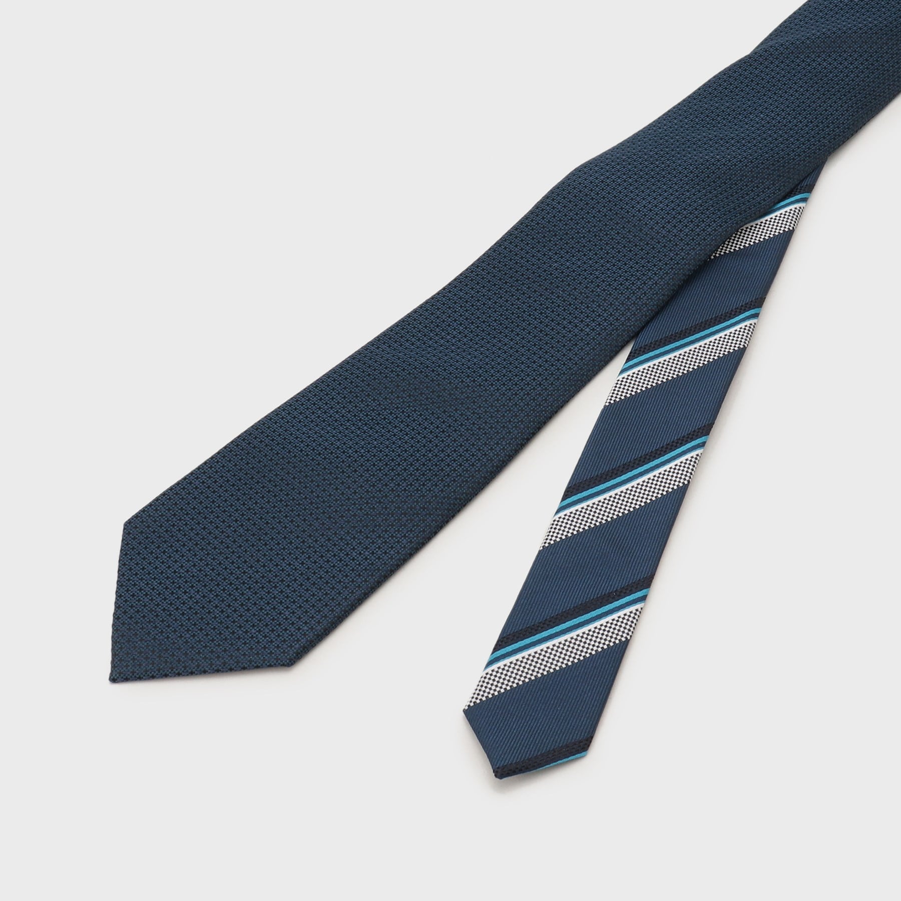 TAKEO KIKUCHI Plain Tie &amp; Tie Bar Color Box Set