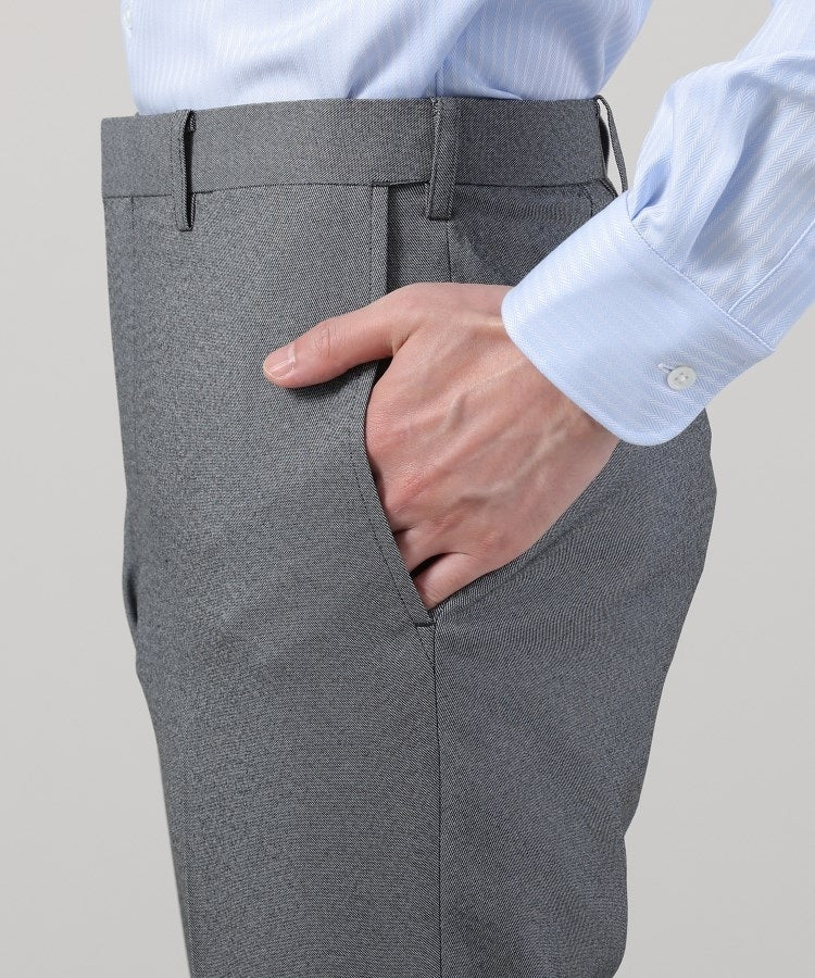 タケオキクチ TAKEO KIKUCHI 【Sサイズ～】メランジ シャークスキン ストレッチ パンツ （グレー(012)） グレー(012)