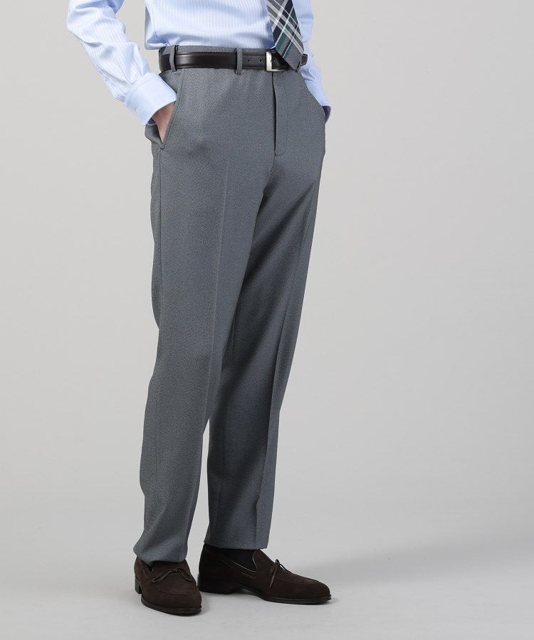 タケオキクチ TAKEO KIKUCHI 【Sサイズ～】メランジ シャークスキン ストレッチ パンツ （グレー(012)） グレー(012)