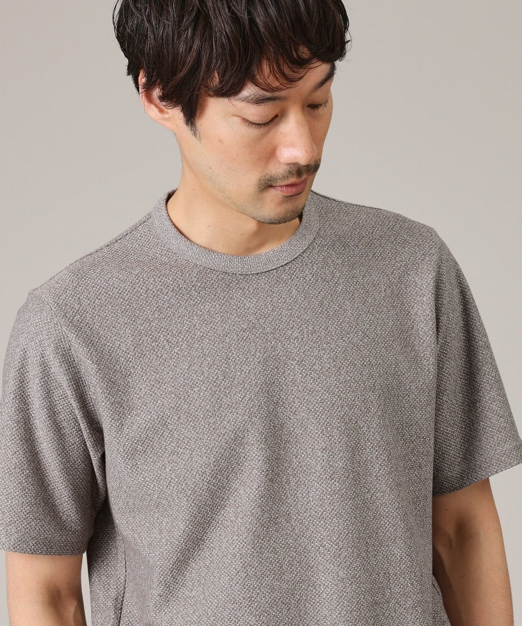 タケオキクチ TAKEO KIKUCHI 【尾州織/Made in JAPAN】メランジ Tシャツ （ライトグレー(011)） ライトグレー(011)