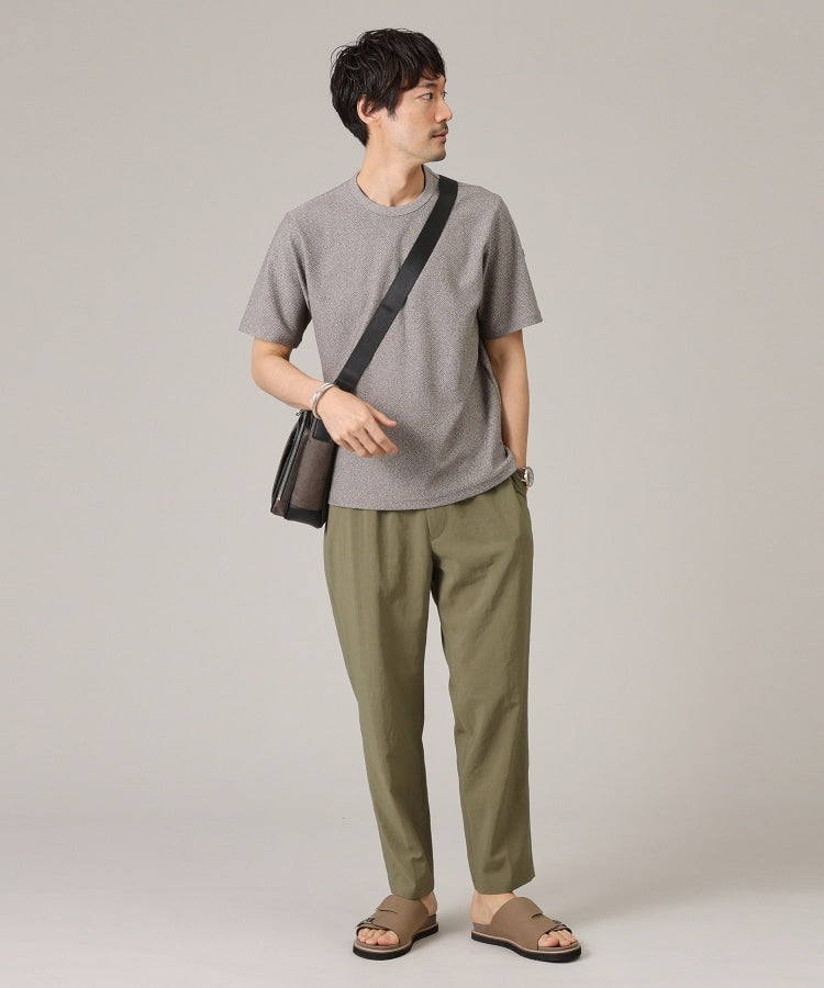 タケオキクチ TAKEO KIKUCHI 【尾州織/Made in JAPAN】メランジ Tシャツ （ライトグレー(011)） ライトグレー(011)