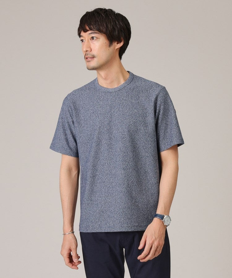 タケオキクチ TAKEO KIKUCHI 【尾州織/Made in JAPAN】メランジ Tシャツ （ブルー(093)） ブルー(093)