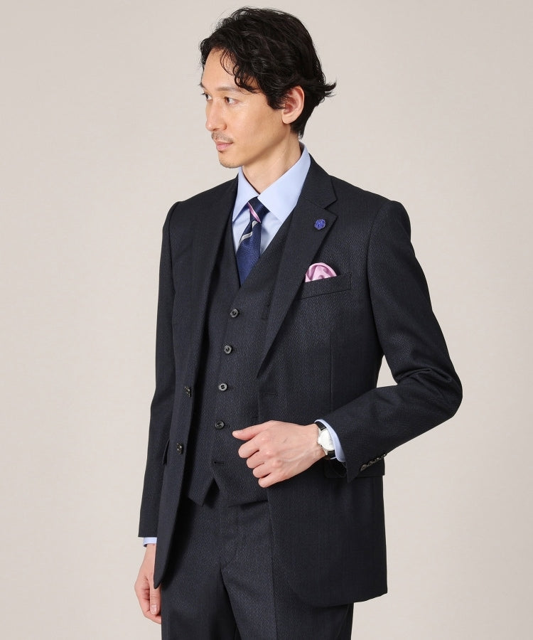 タケオキクチ TAKEO KIKUCHI 【Made in JAPAN】矢絣（やがすり）ベスト/ スリーピース対応 （ネイビー(093)） ネイビー(093)