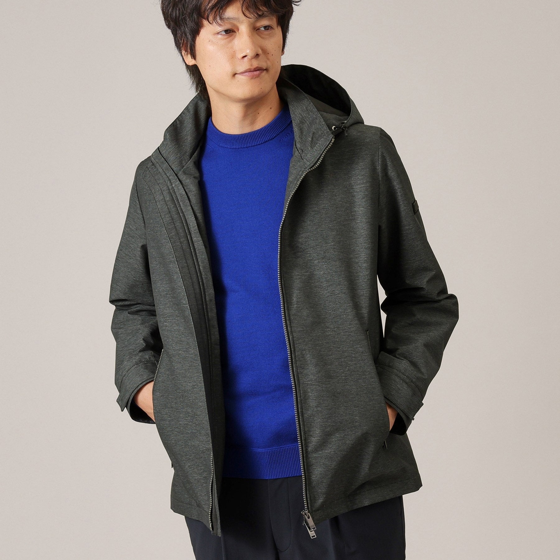 タケオキクチ TAKEO KIKUCHI ライトシェル フード ブルゾン （グレー(012)） グレー(012)