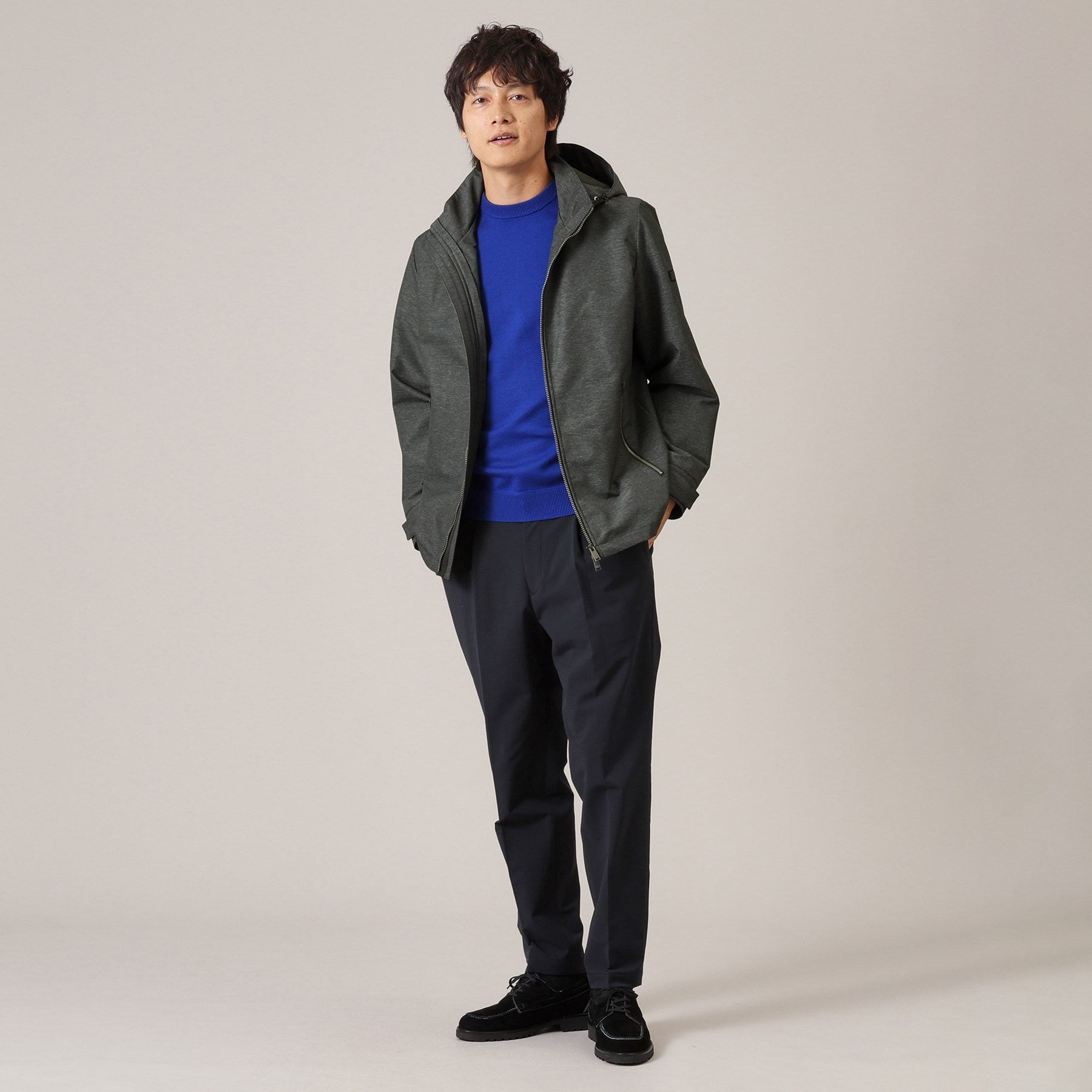 タケオキクチ TAKEO KIKUCHI ライトシェル フード ブルゾン （グレー(012)） グレー(012)