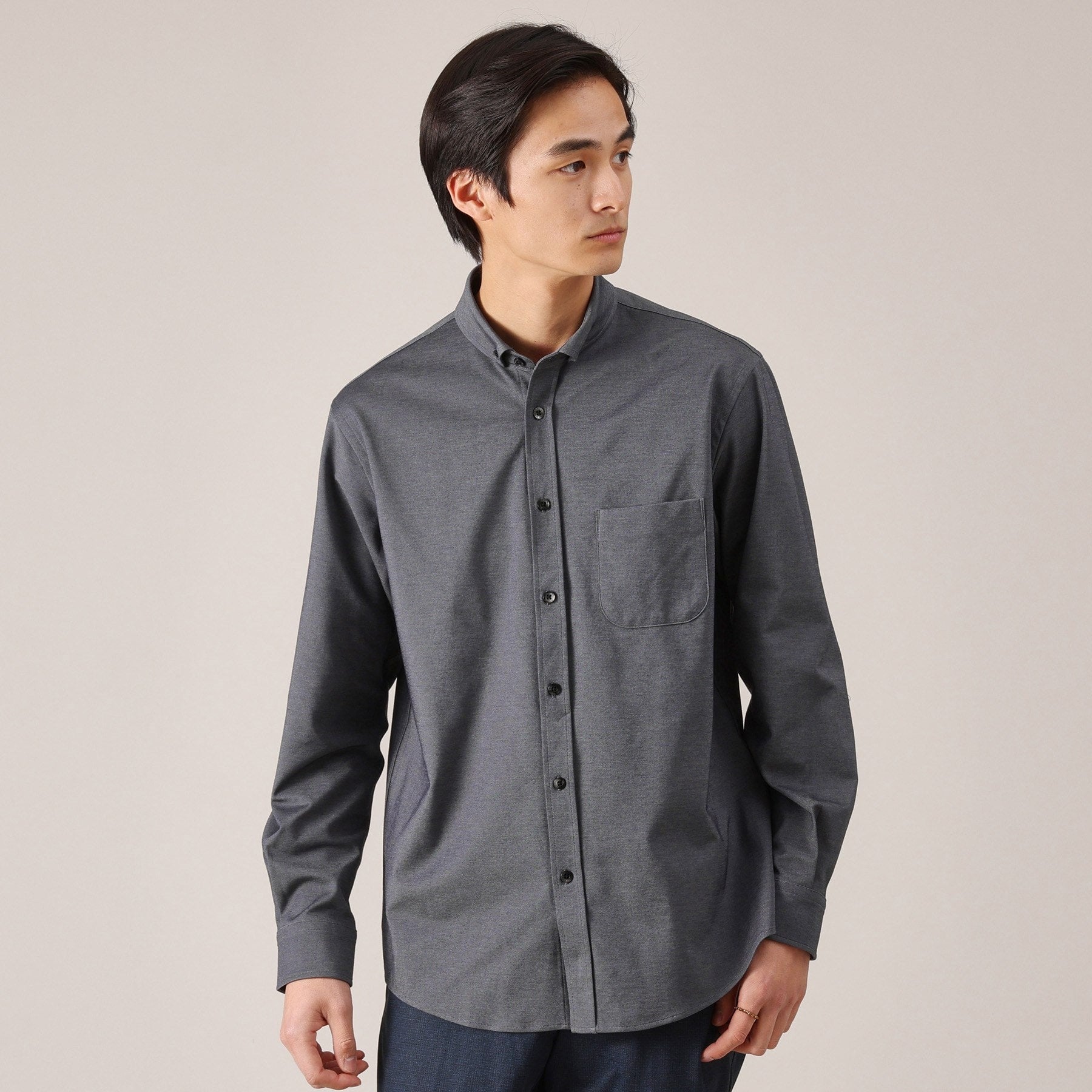 タケオキクチ TAKEO KIKUCHI 【Sサイズ～】ONOFF兼用 モクロディー ボタンダウンシャツ （ブルー(092)） ブルー(092)