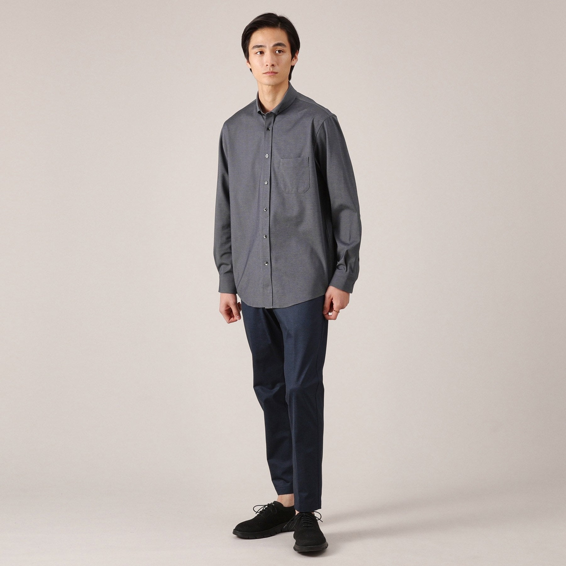 タケオキクチ TAKEO KIKUCHI 【Sサイズ～】ONOFF兼用 モクロディー ボタンダウンシャツ （ブルー(092)） ブルー(092)