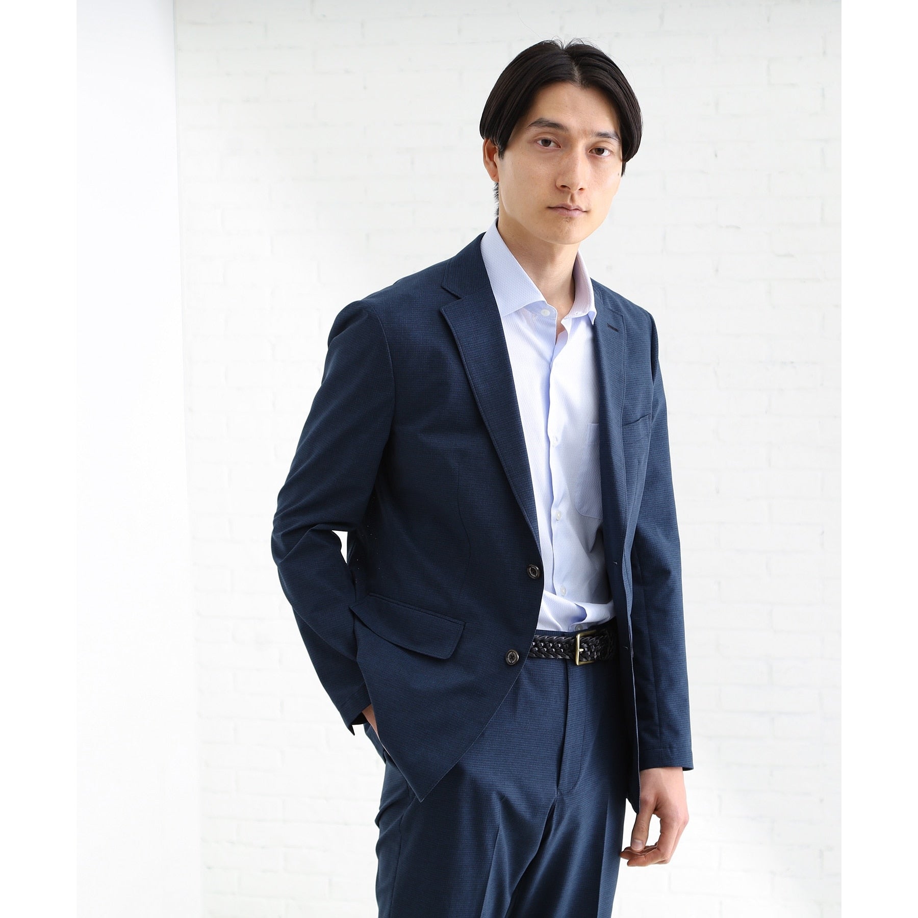 タケオキクチ TAKEO KIKUCHI 【抗菌防臭】COOL DOTS（R）ドビープリント ジャケット （ネイビー(094)） ネイビー(094)