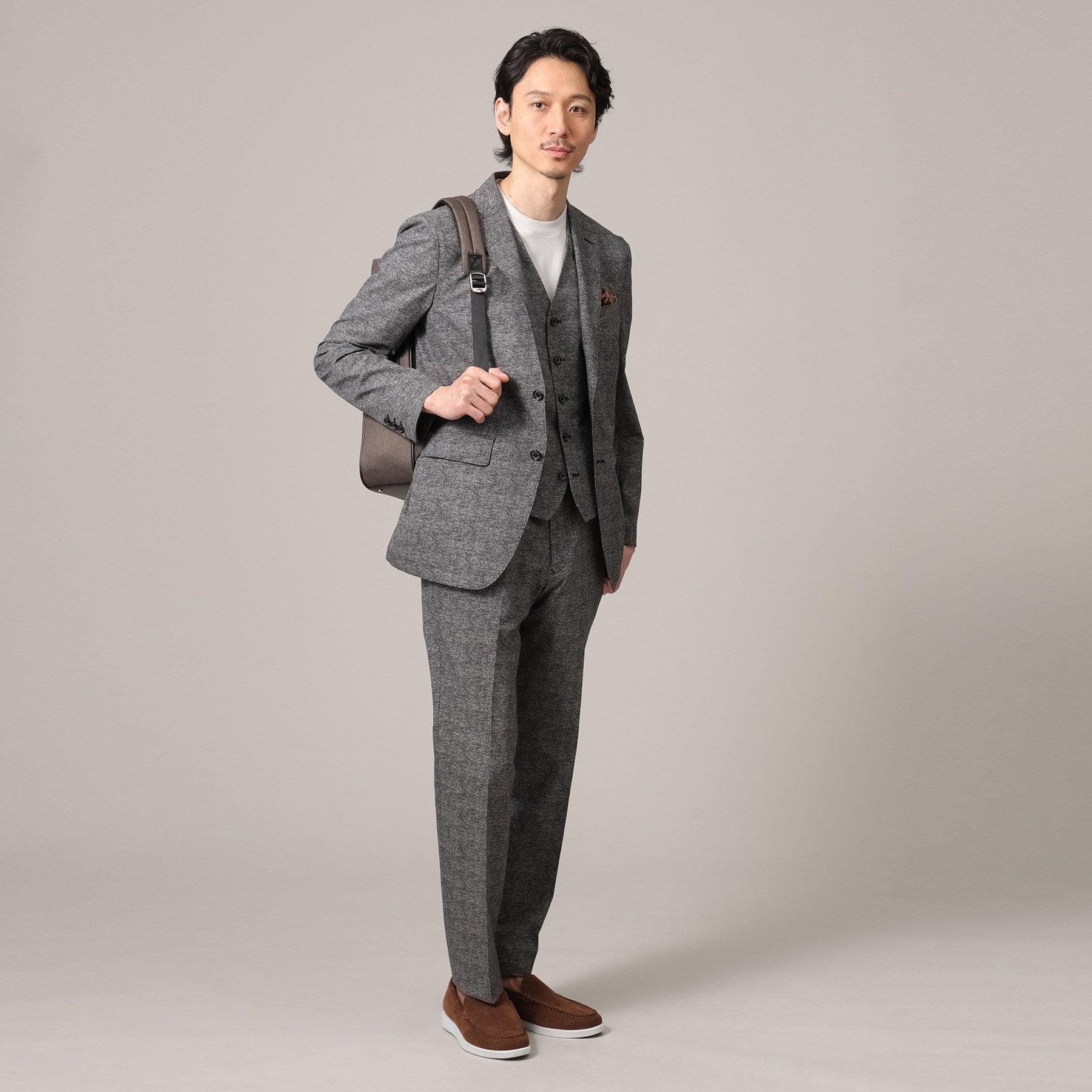 タケオキクチ TAKEO KIKUCHI 【抗菌防臭】COOL DOTS（R）ドビープリント ジャケット （ネイビー(094)） ネイビー(094)