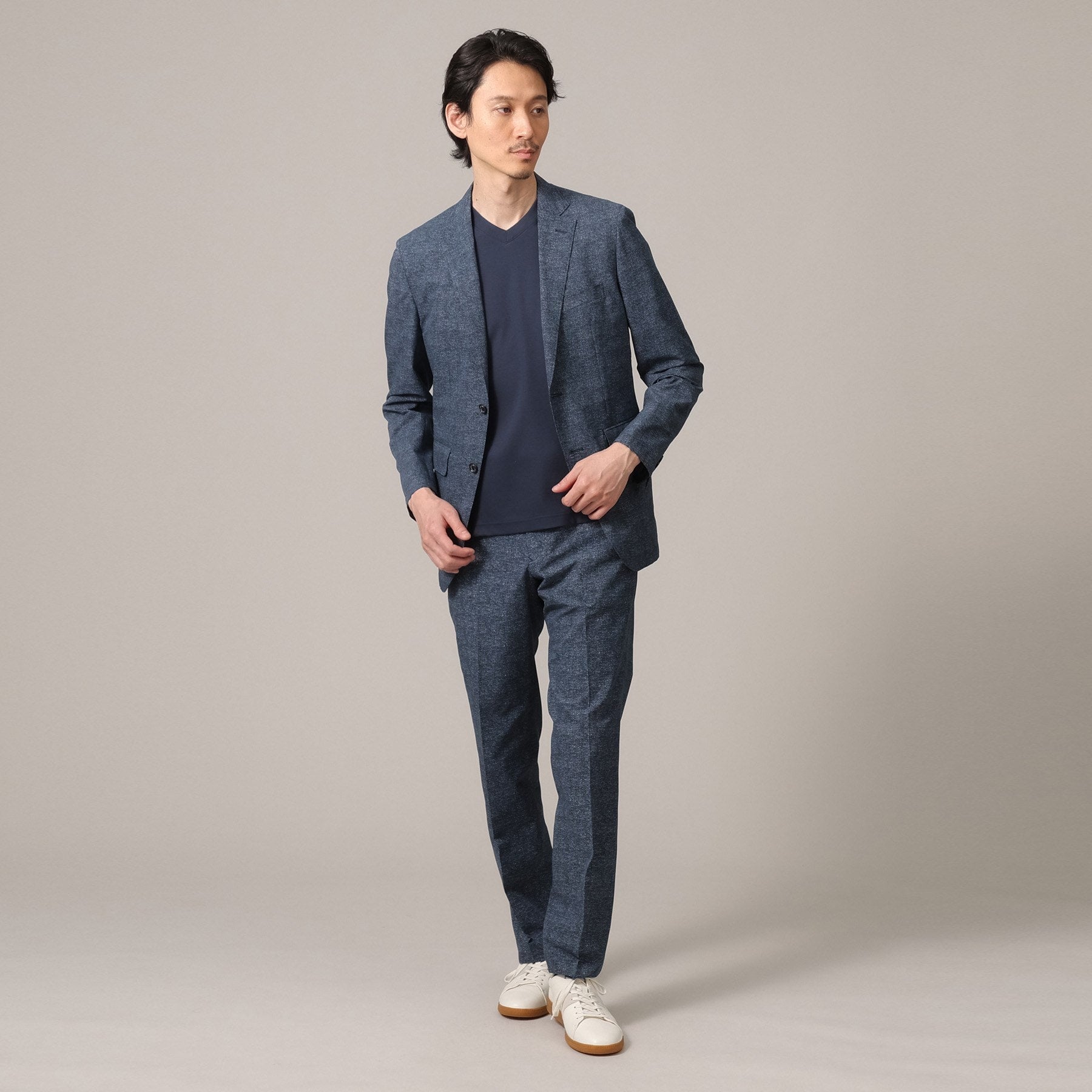 タケオキクチ TAKEO KIKUCHI 【抗菌防臭】COOL DOTS（R）ドビープリント ジャケット （ネイビー(094)） ネイビー(094)