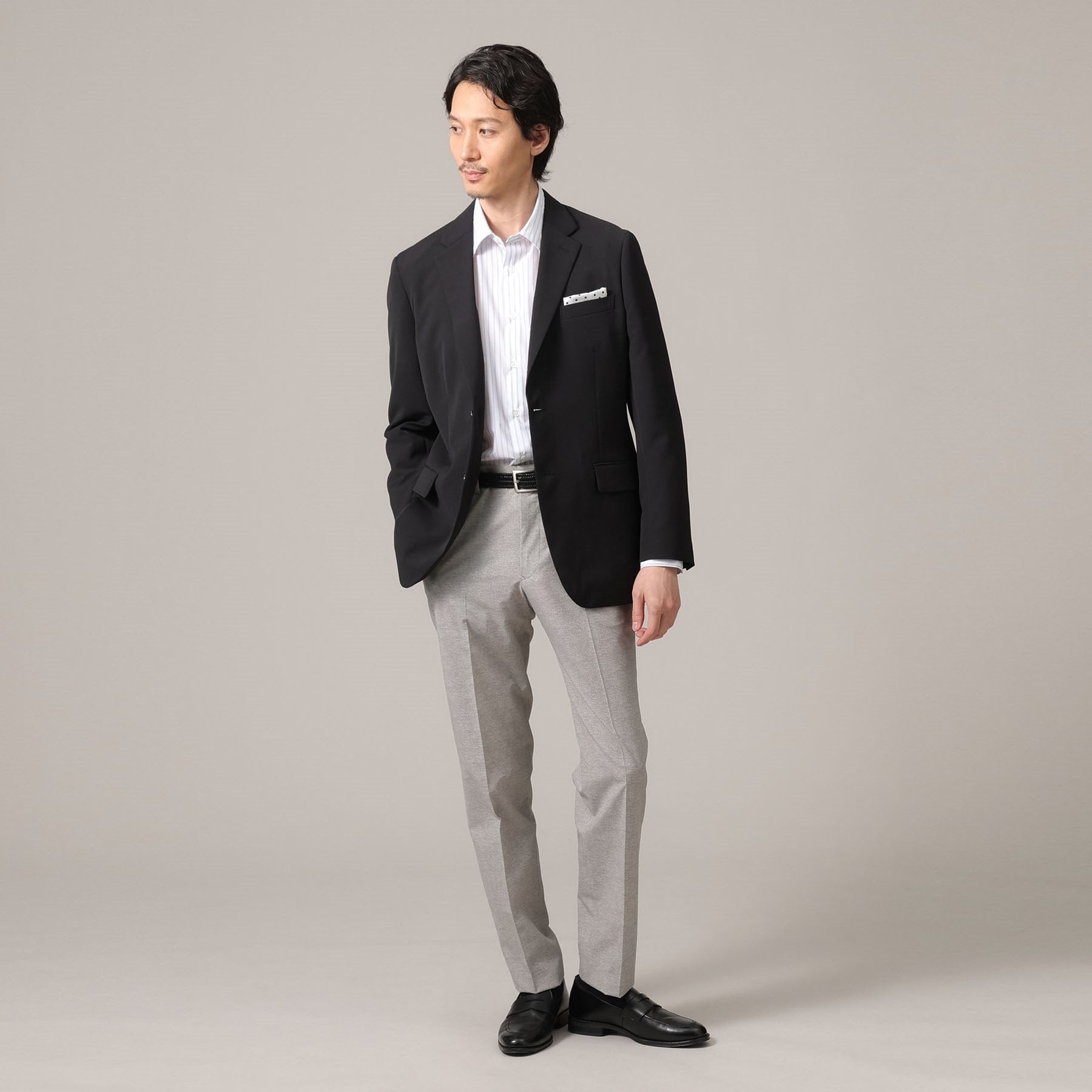 タケオキクチ TAKEO KIKUCHI 【抗菌防臭】COOL DOTS（R）ドビープリント パンツ （ネイビー(094)） ネイビー(094)
