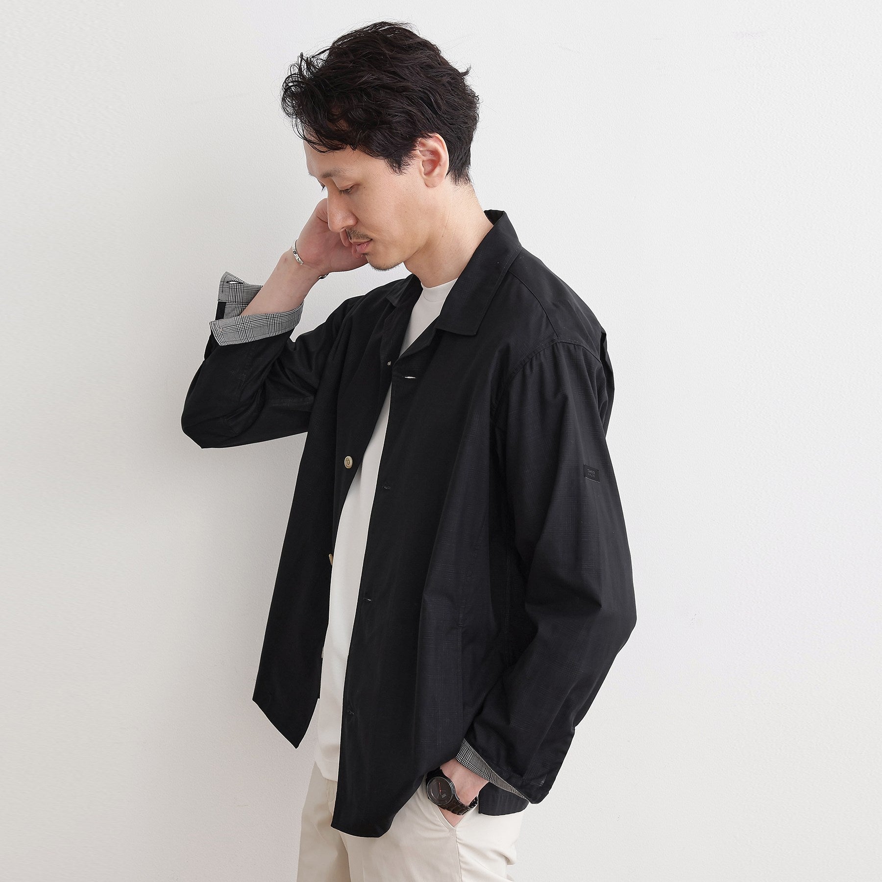 タケオキクチ TAKEO KIKUCHI ダブルフェイス シャツ 羽織り （ブラウン(044)） ブラウン(044)