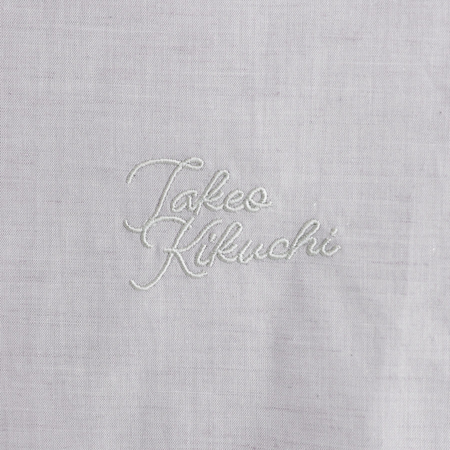 タケオキクチ TAKEO KIKUCHI 【LIMITED】ワンポイントロゴ刺繍 綿麻半袖シャツ （ブラック(019)） ブラック(019)