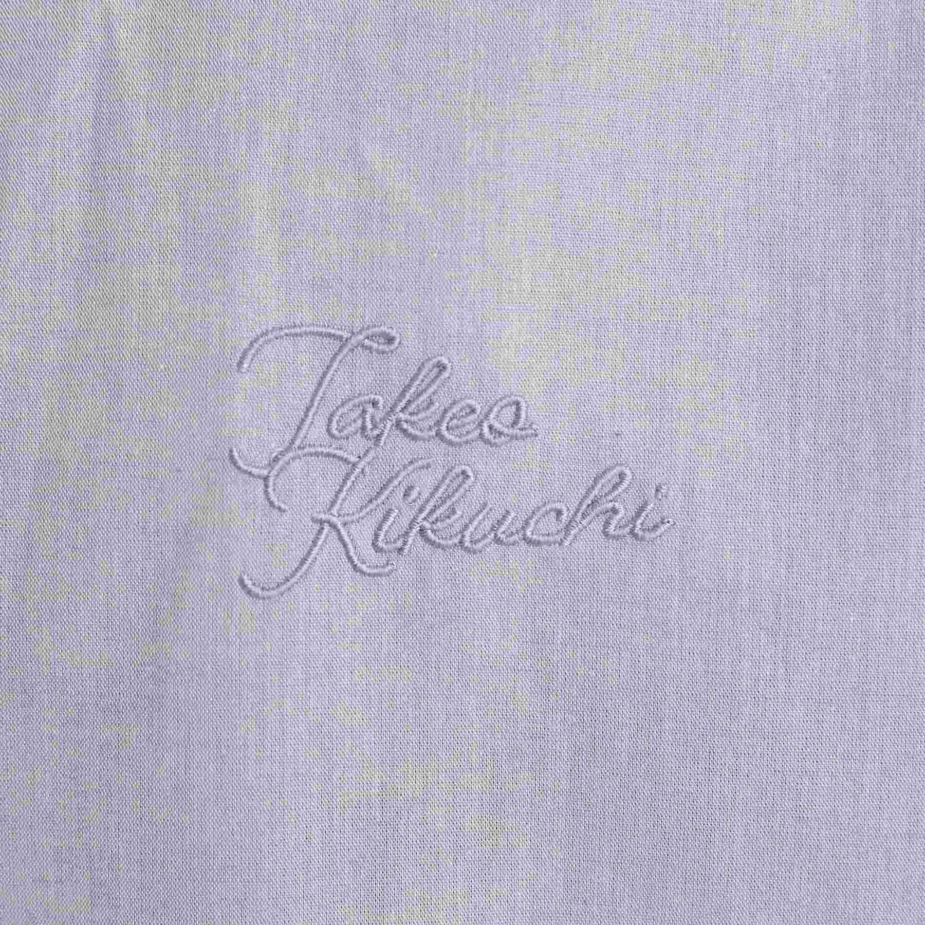 タケオキクチ TAKEO KIKUCHI 【LIMITED】ワンポイントロゴ刺繍 綿麻半袖シャツ （ブラック(019)） ブラック(019)