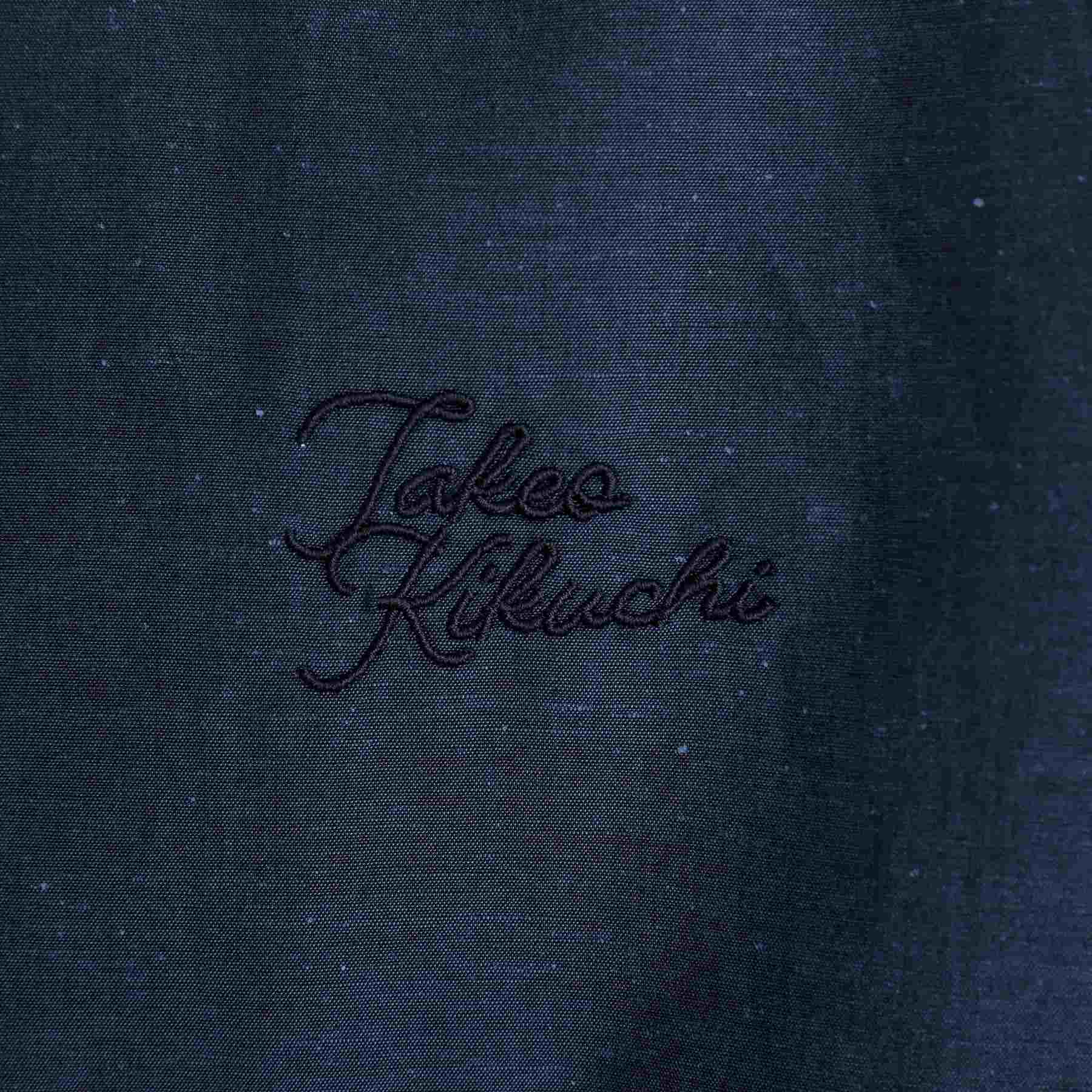 タケオキクチ TAKEO KIKUCHI 【LIMITED】ワンポイントロゴ刺繍 綿麻半袖シャツ （ブラック(019)） ブラック(019)