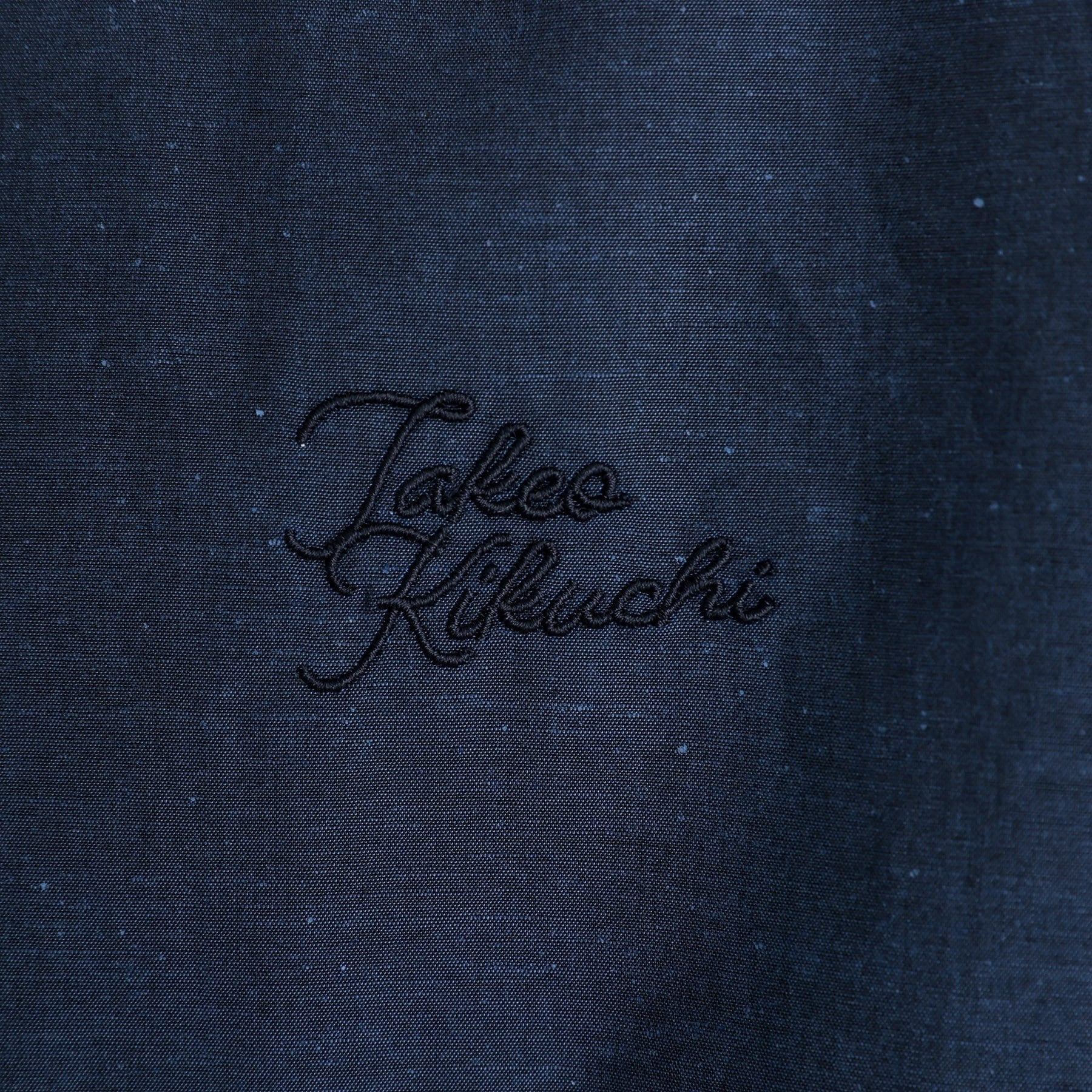 タケオキクチ TAKEO KIKUCHI 【LIMITED】ワンポイントロゴ刺繍 綿麻半袖シャツ （ブラック(019)） ブラック(019)