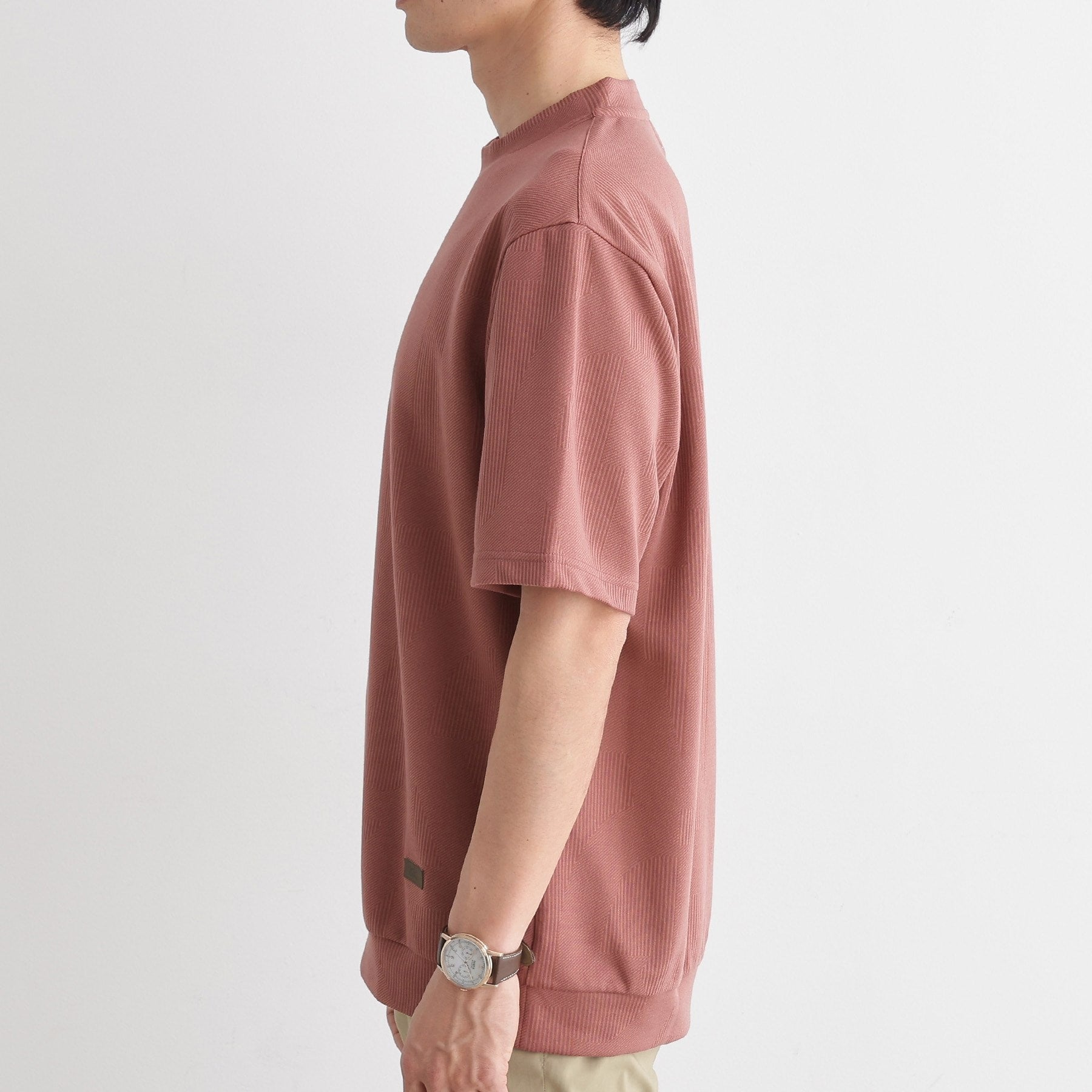 タケオキクチ TAKEO KIKUCHI 【Sサイズ～】【尾州ファブリック】 スライドパズル柄 ポンチ プルオーバー （ネイビー(094)） ネイビー(094)