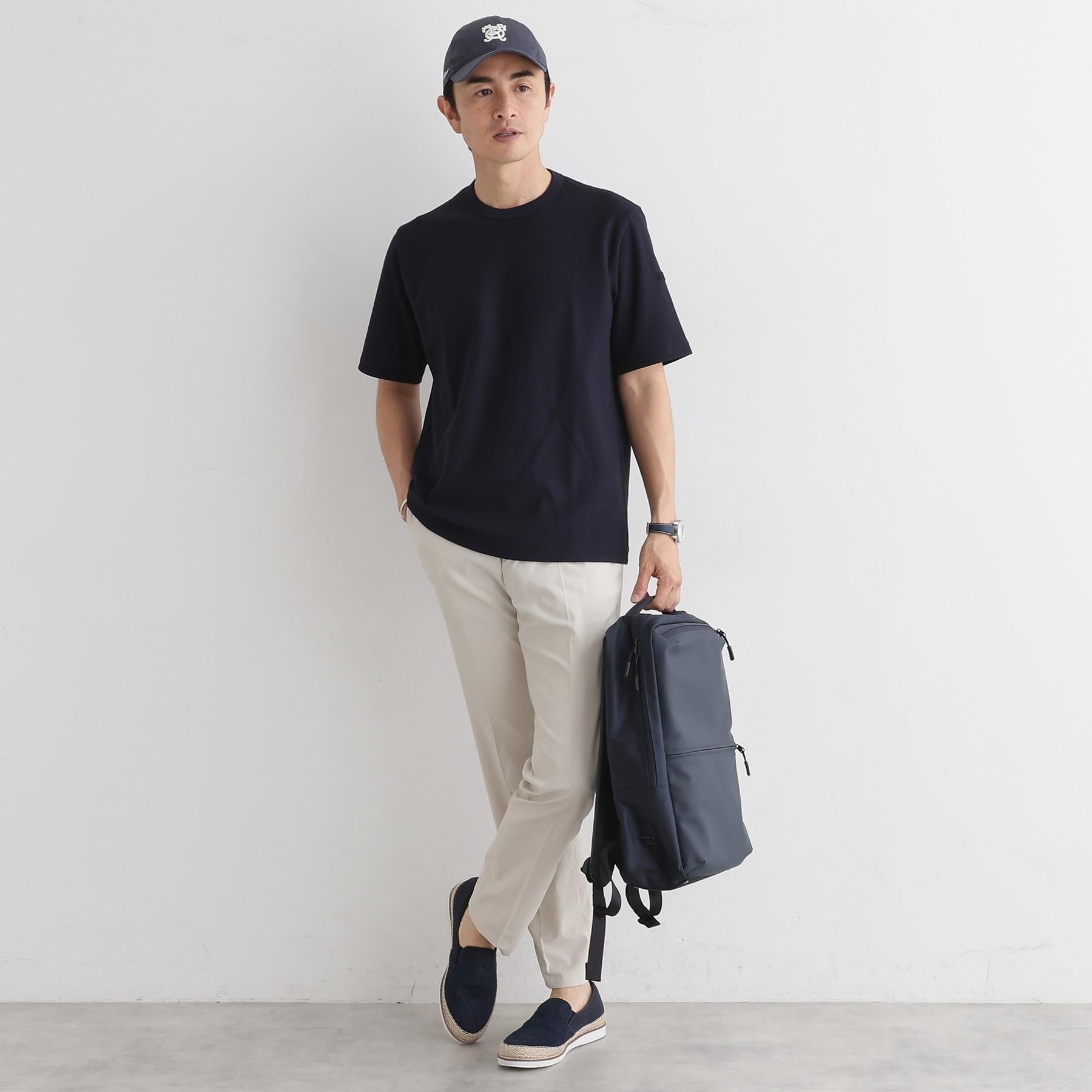 タケオキクチ TAKEO KIKUCHI 【Sサイズ～】【尾州ファブリック】 スライドパズル柄 ポンチ プルオーバー （ネイビー(094)） ネイビー(094)