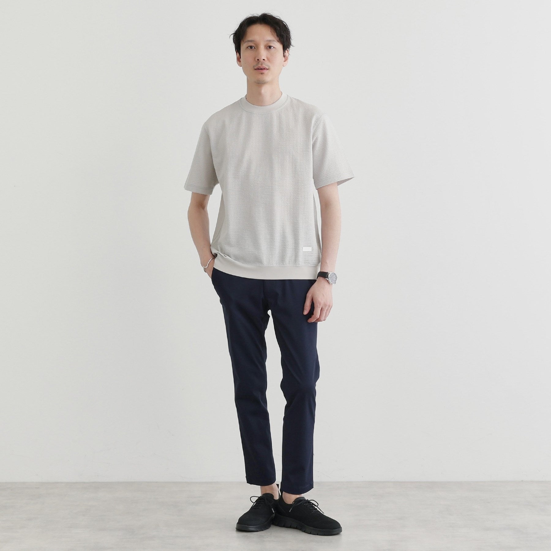 タケオキクチ TAKEO KIKUCHI 【抗菌防臭】サッカージャージプルオーバー （グレー(012)） グレー(012)